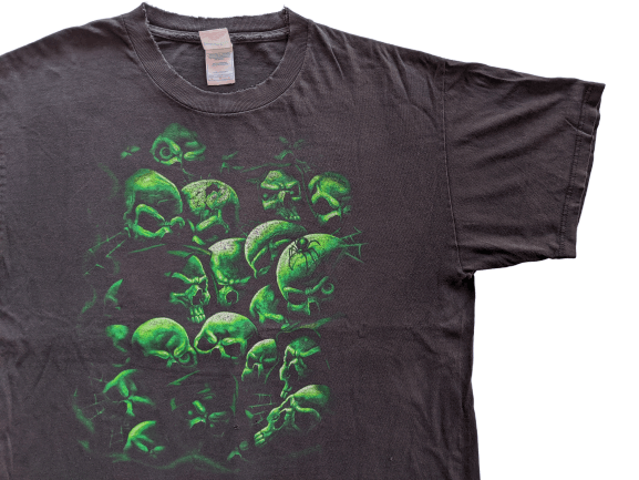 Liquid Blue × Vintage Vintage 90s skull fullprint like liquid blue Size US L / EU 52-54 / 3 - 1 Thumbnail