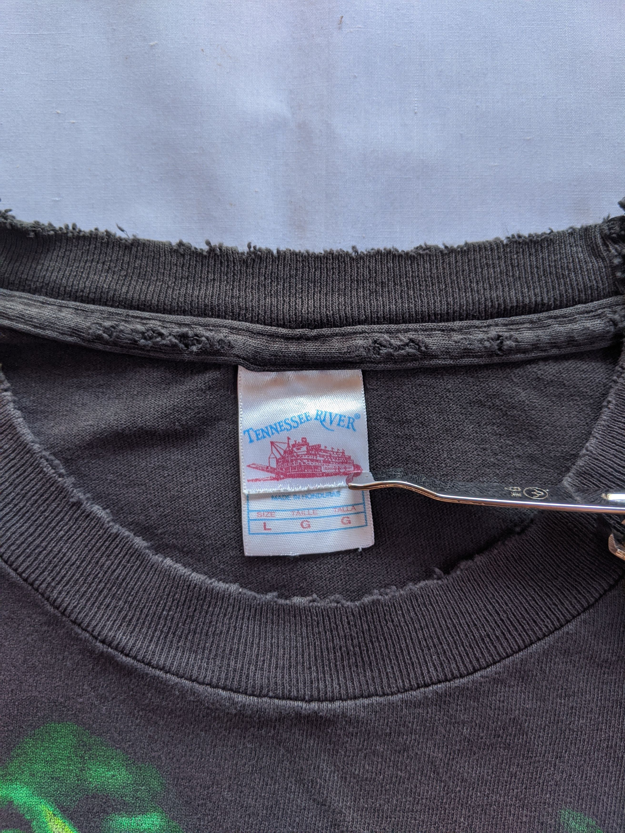 Liquid Blue × Vintage Vintage 90s skull fullprint like liquid blue Size US L / EU 52-54 / 3 - 3 Thumbnail