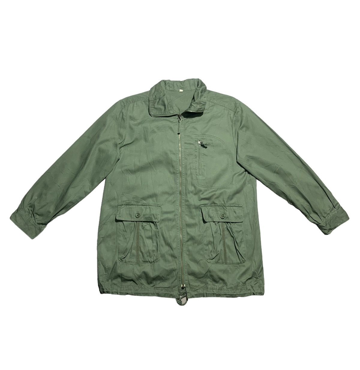 image of Archival Clothing x Vintage Jacket Green Army By Topvalu in Army Green, Men's (Size Large)