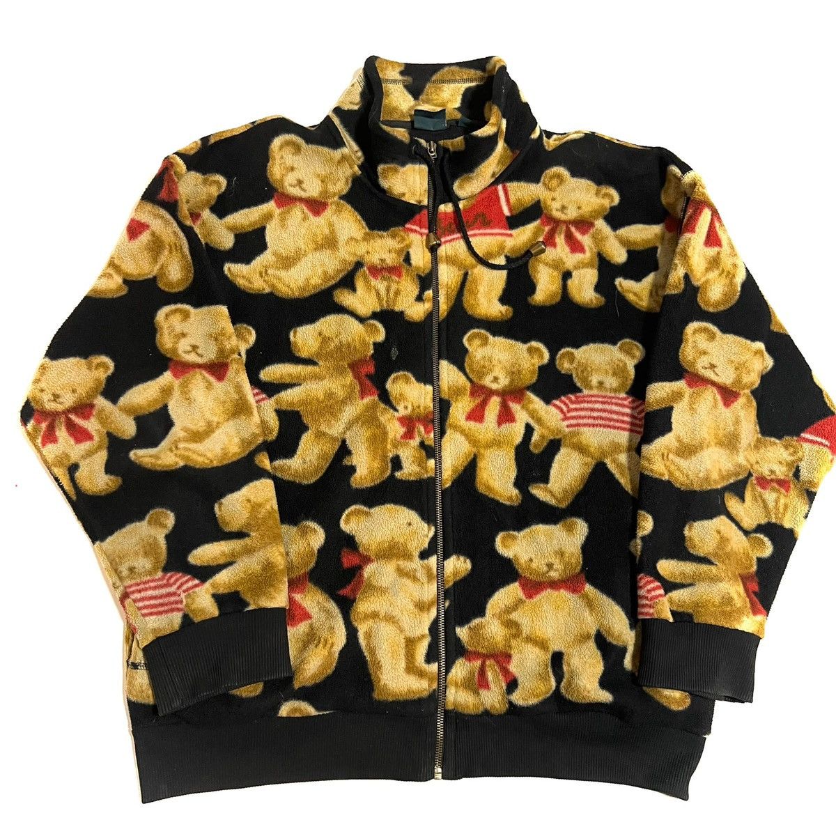 Vintage fleece sweatshirt retro all over print 90s dash