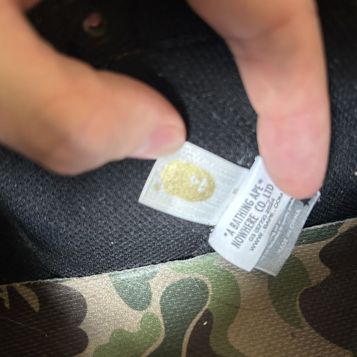 Bape 2021 SPRiNG SUMMER BLOCKSTA Hi DARK GREY OLiVE GREEN BAPESTA Size US 10 / EU 43 - 18 Thumbnail