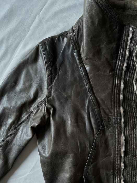 Rick Owens Geo Jacket Rick Owens Geo High Neck Leather Biker