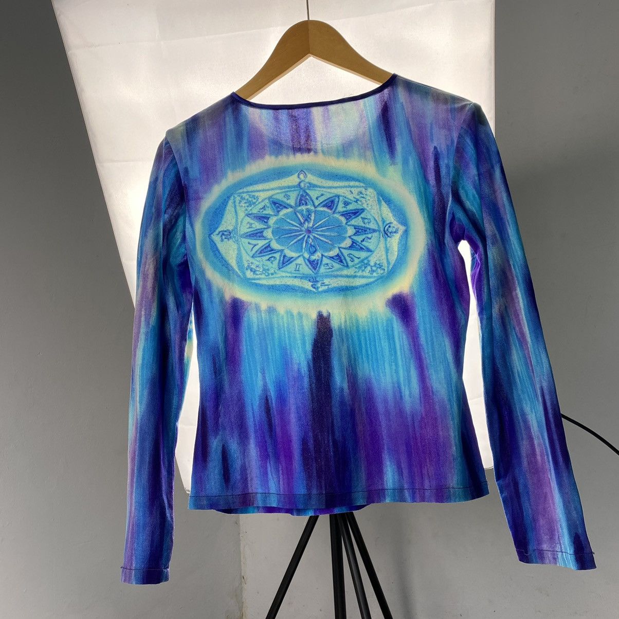 Jean Paul Gaultier × Vintage art blue jean paul gaultier style long sleeve shirt Size M / US 6-8 / IT 42-44 - 2 Thumbnail