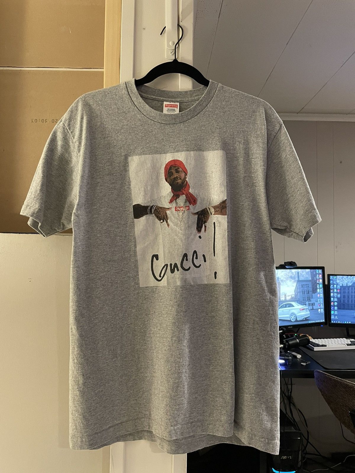 Supreme supreme gucci mane photo tee Size US L / EU 52-54 / 3 - 1 Thumbnail