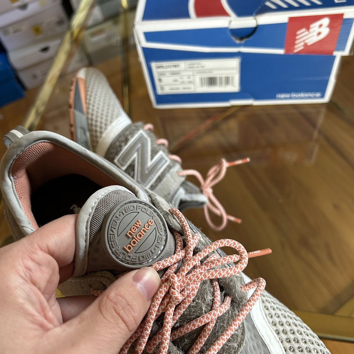 Japanese Brand MRL247MT NEW BALANCE TOKYO RAT LiGHT GREY BRiGHT PiNK MANGO Size US 9 / EU 42 - 10 Thumbnail