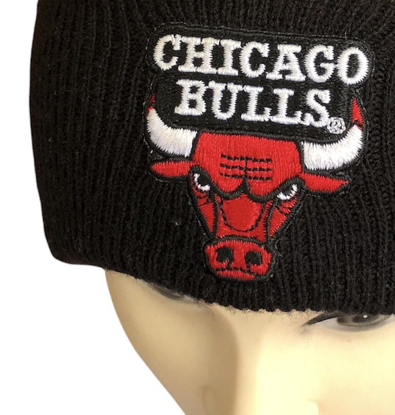 NBA Chicago Bulls Skull Beanie With Embroidery Logo Size ONE SIZE - 4 Thumbnail