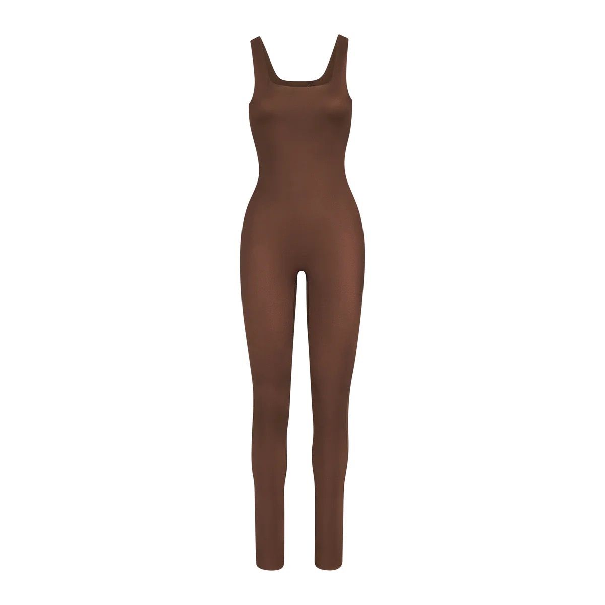 buying SKIMS All In One Square Tank Brown Jumpsuit Onesie