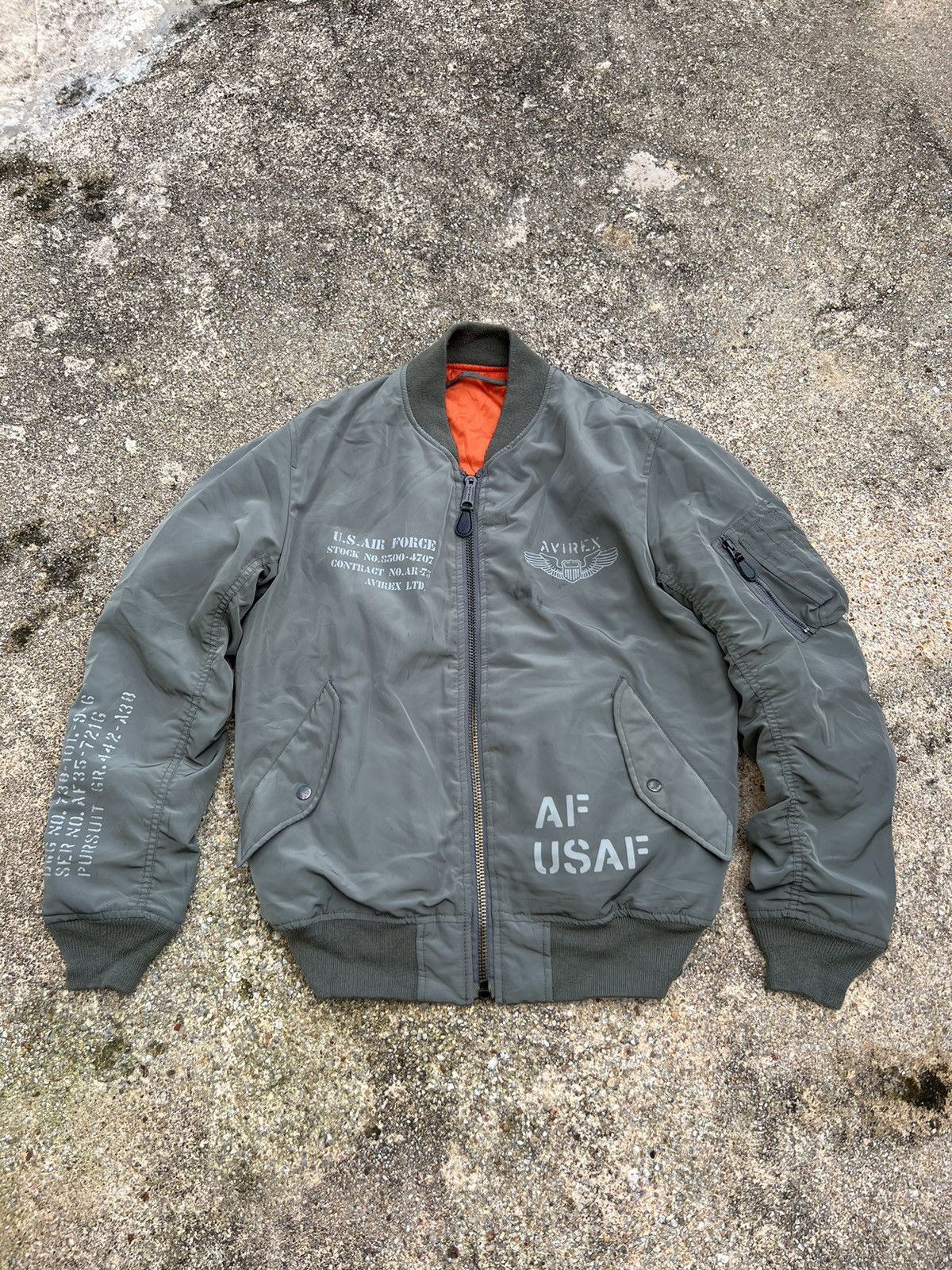 Avirex Vintage Avirex US Air Force Military Style Bomber Jacket Size US M / EU 48-50 / 2 - 1 Thumbnail