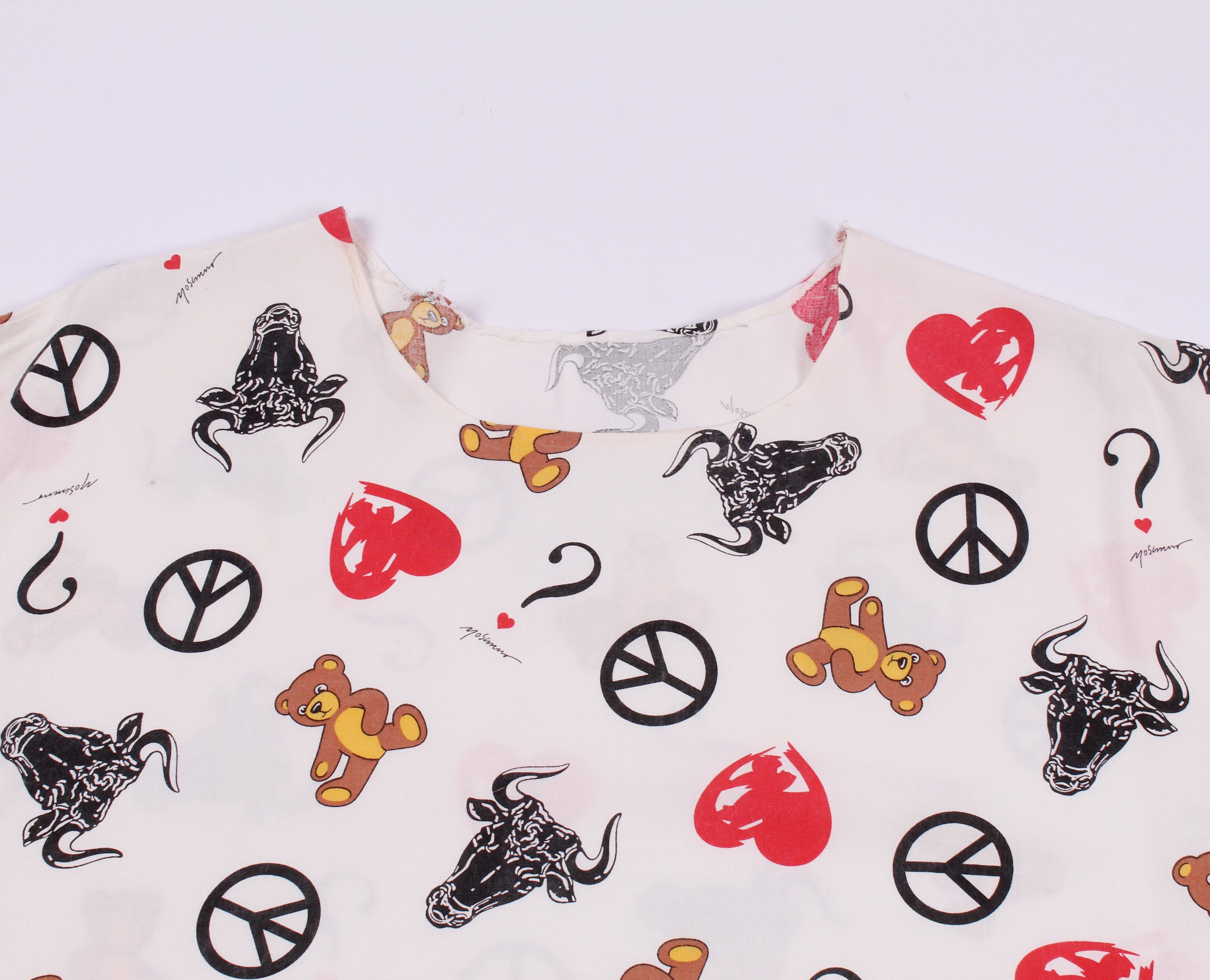 Moschino × Vintage Vintage Rare Moschino Mare Printed Tee Size US M / EU 48-50 / 2 - 2 Thumbnail