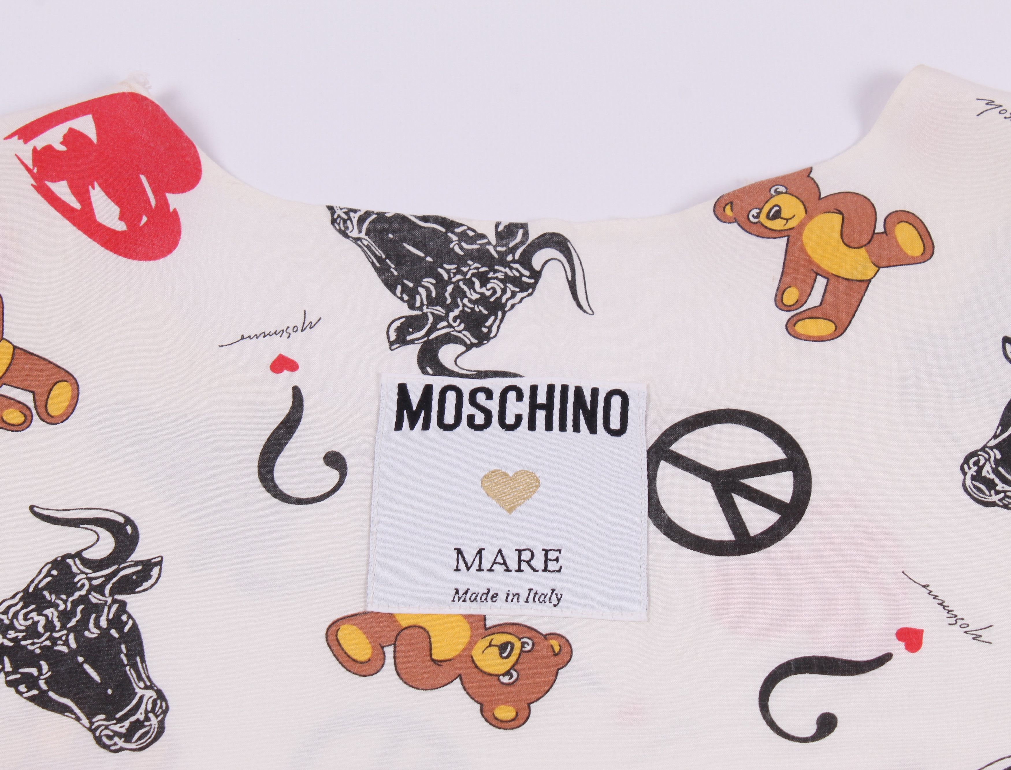 Moschino × Vintage Vintage Rare Moschino Mare Printed Tee Size US M / EU 48-50 / 2 - 7 Thumbnail