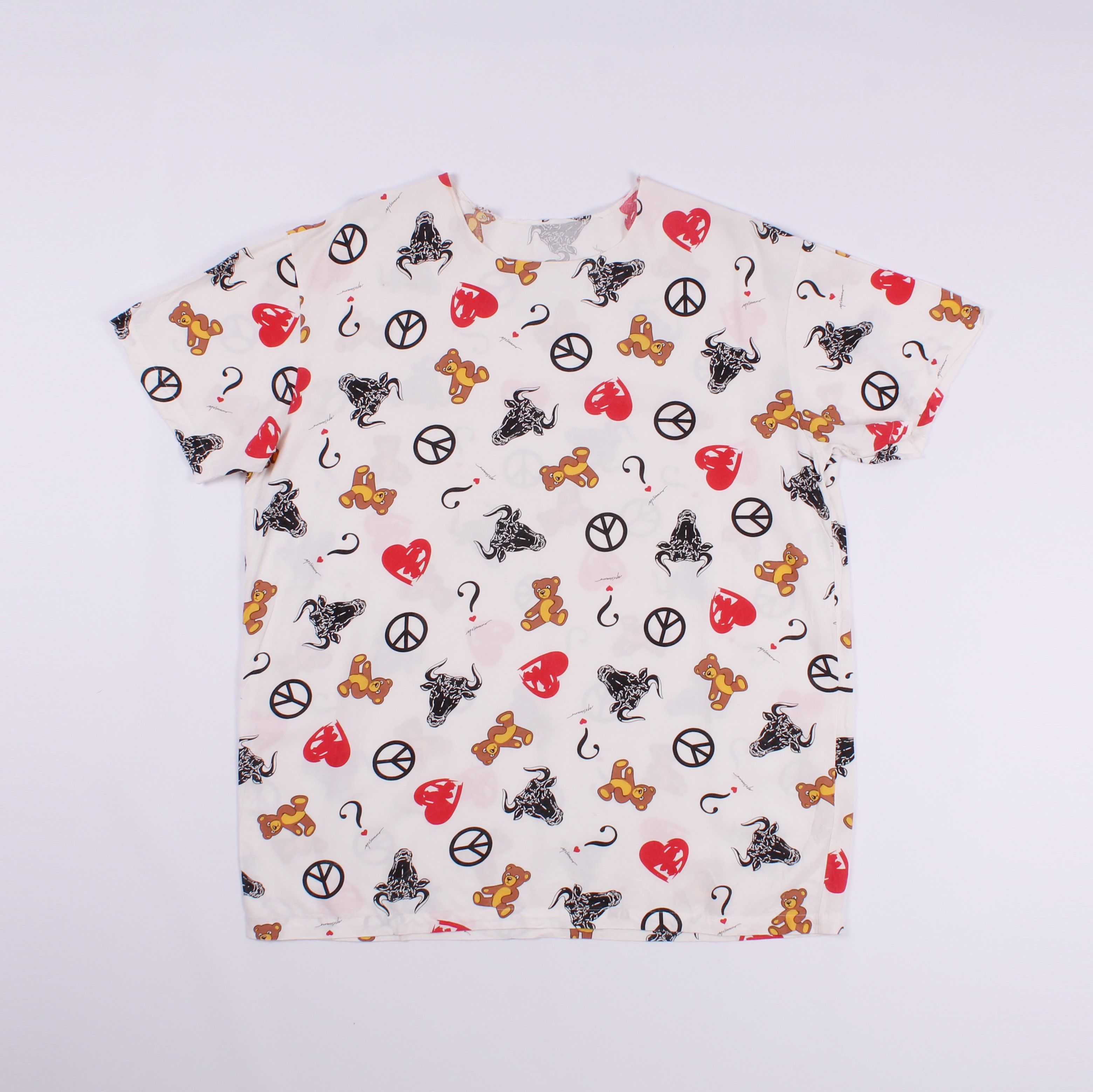 Moschino × Vintage Vintage Rare Moschino Mare Printed Tee Size US M / EU 48-50 / 2 - 1 Thumbnail