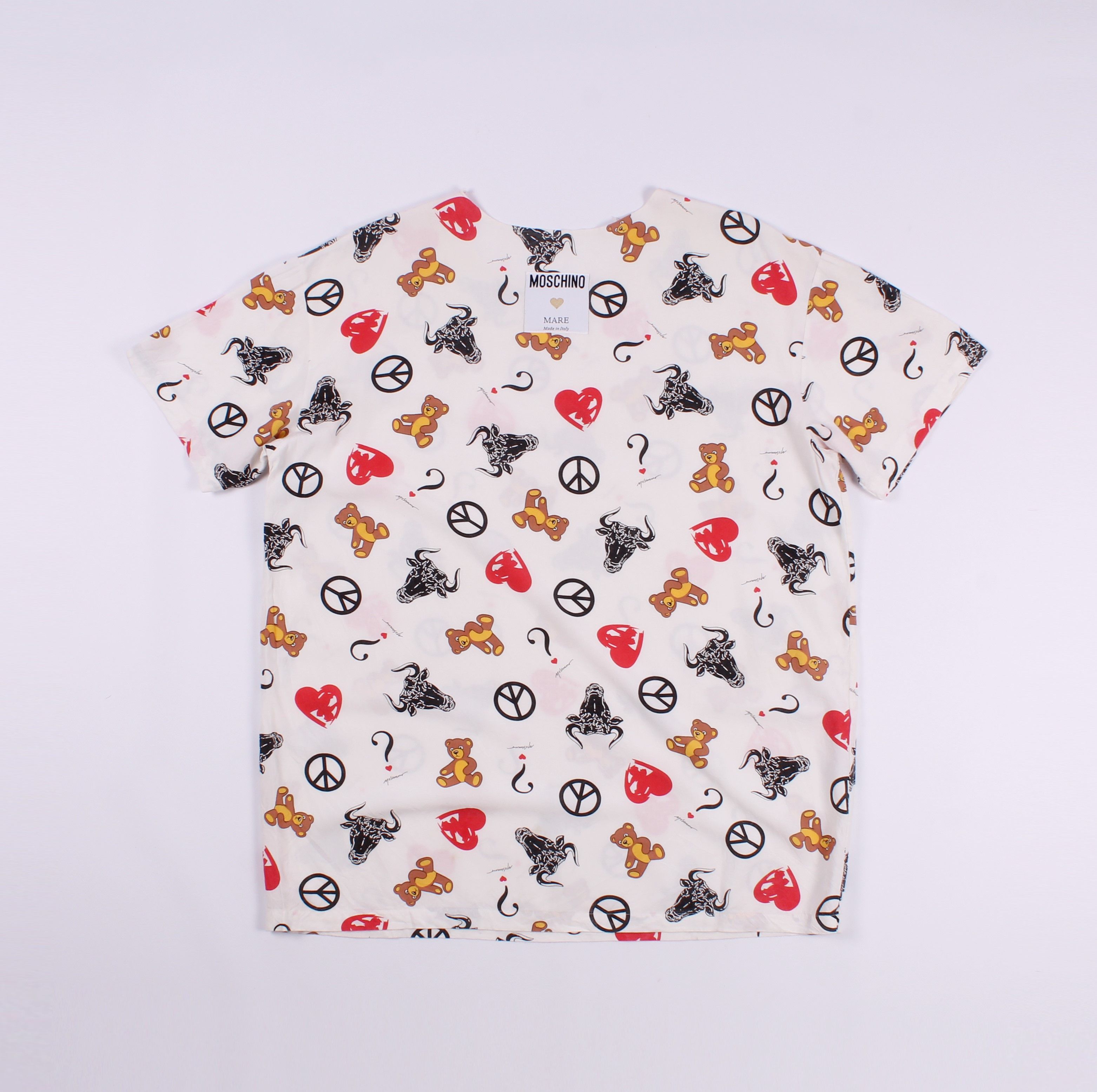 Moschino × Vintage Vintage Rare Moschino Mare Printed Tee Size US M / EU 48-50 / 2 - 8 Thumbnail