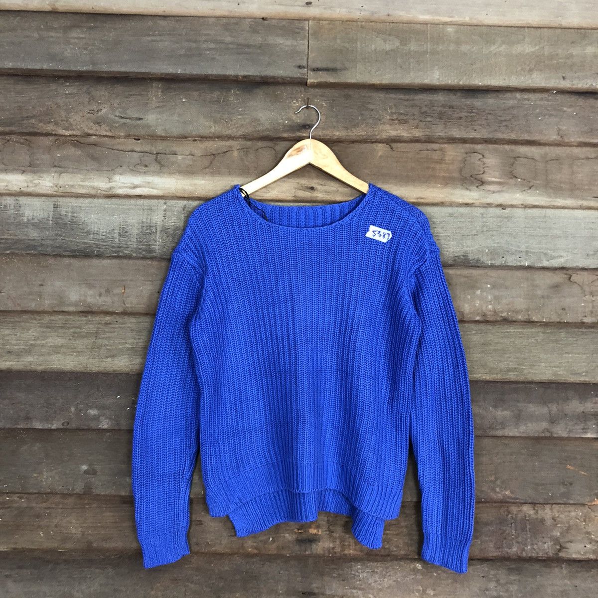 Homespun Knitwear Japan Blue sweatshirt KNitwear #5387 Size US M / EU 48-50 / 2 - 1 Thumbnail