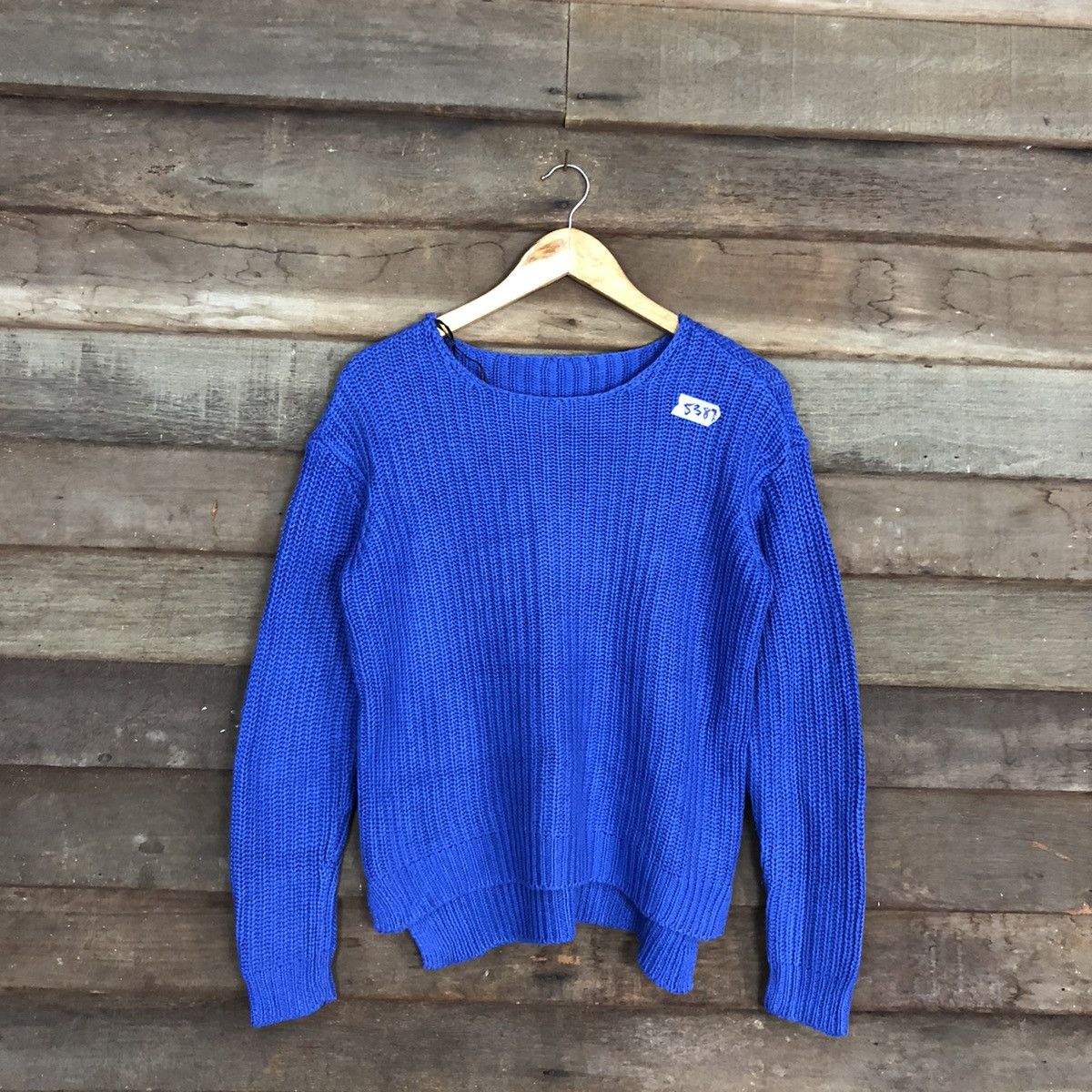 Homespun Knitwear Japan Blue sweatshirt KNitwear #5387 Size US M / EU 48-50 / 2 - 3 Thumbnail