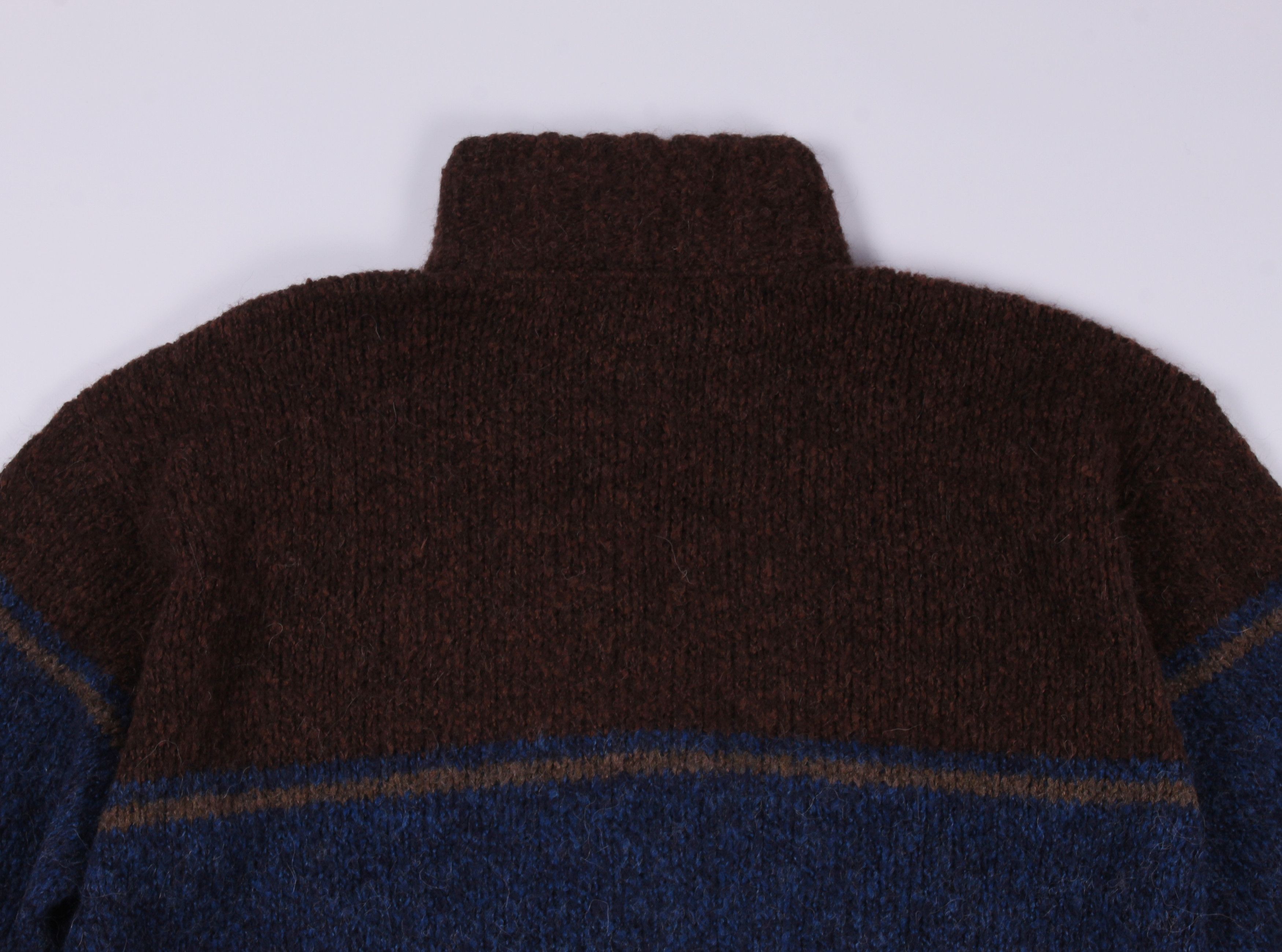 Armani × Giorgio Armani 90's Armani Jeans Alpaca Lana Wool Sweater Size US XXL / EU 58 / 5 - 10 Thumbnail