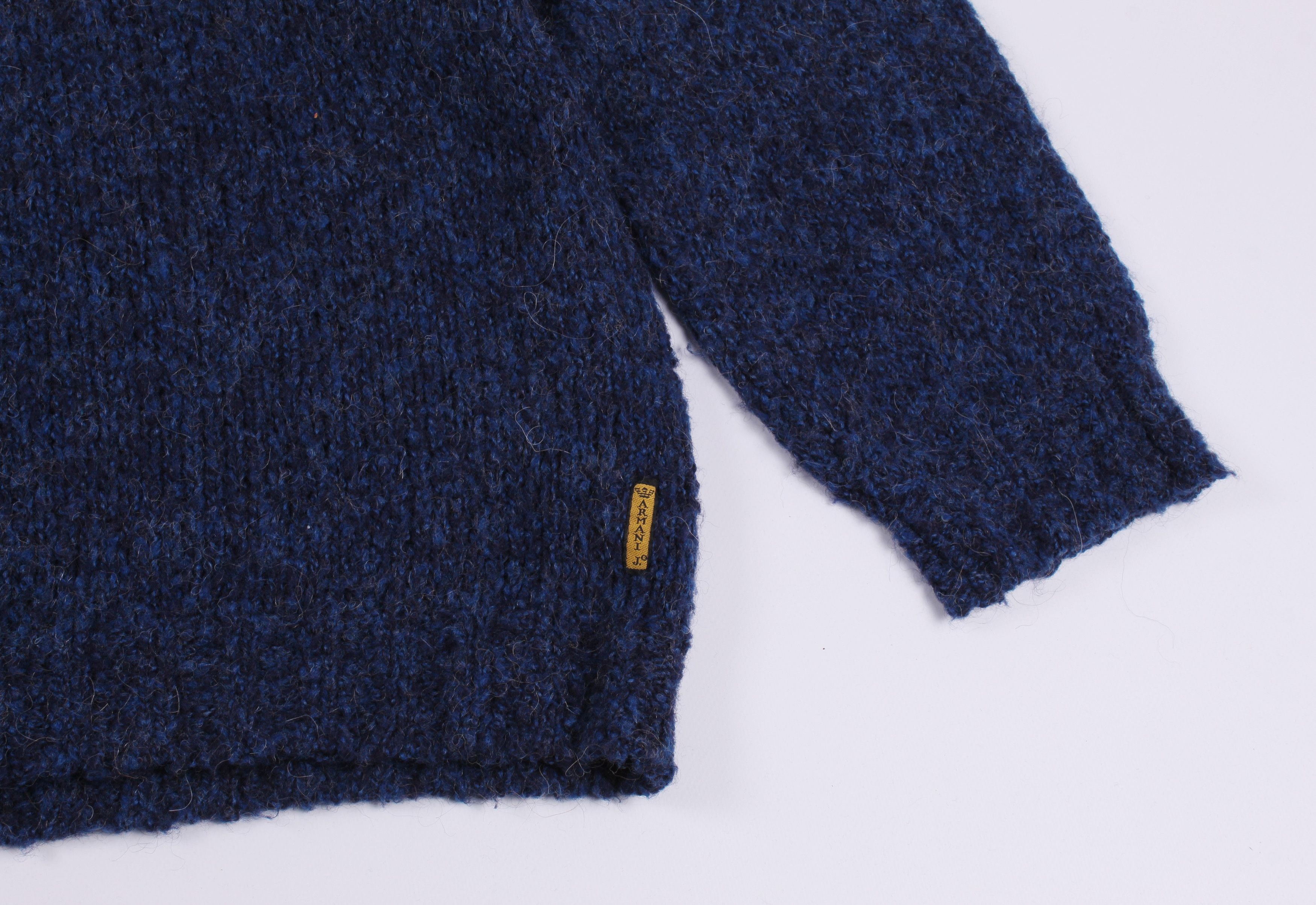 Armani × Giorgio Armani 90's Armani Jeans Alpaca Lana Wool Sweater Size US XXL / EU 58 / 5 - 3 Thumbnail