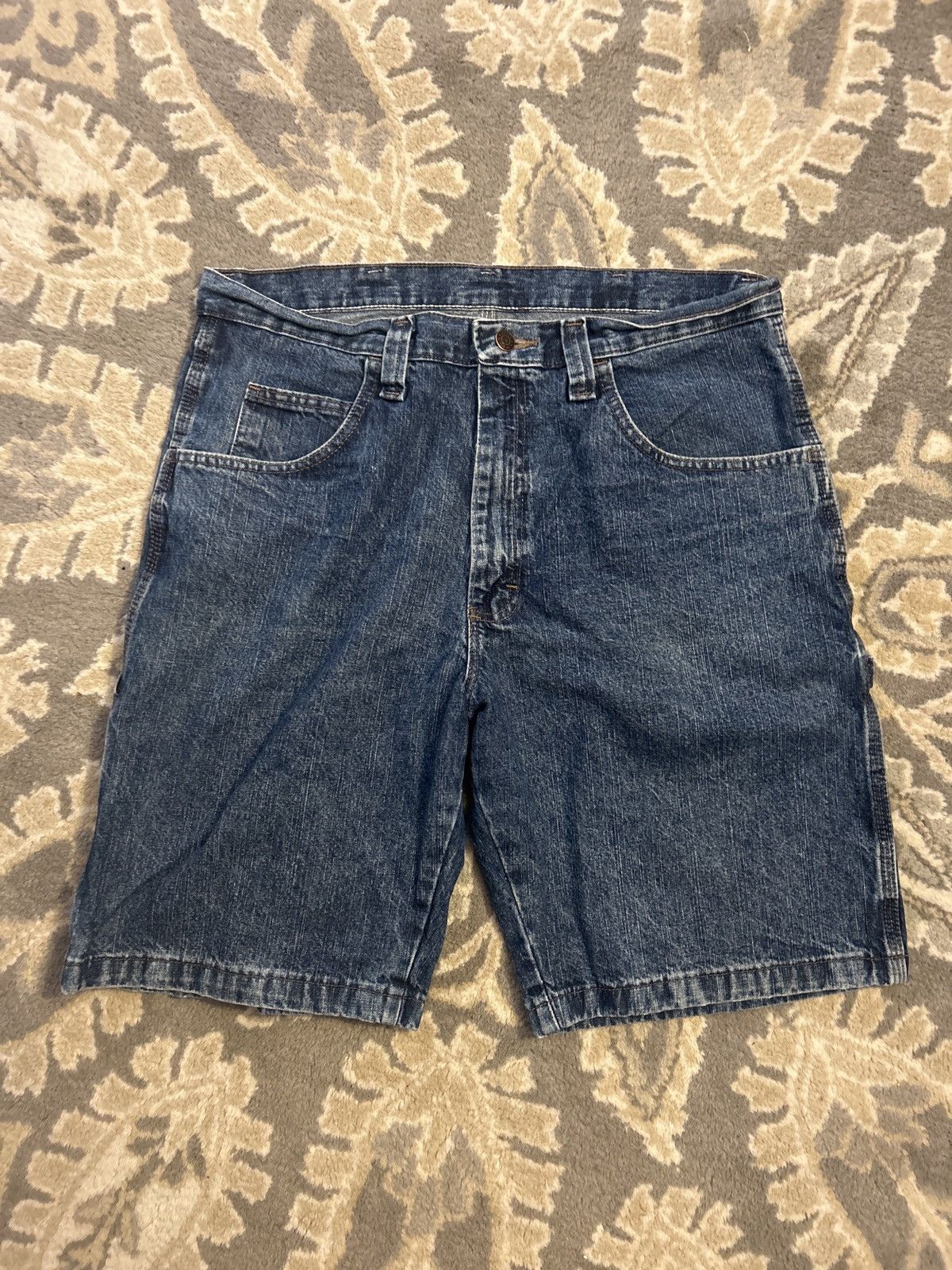 Other Vintage Wrangler Carpenter Jean Shorts Size US 34 / EU 50 - 2 Thumbnail