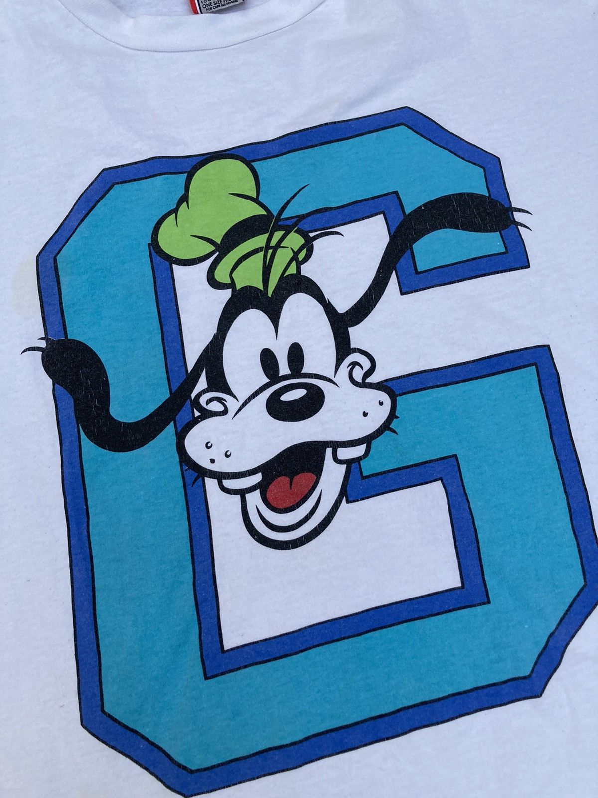 Disney Vintage GOOFY big print t shirt Size US XL / EU 56 / 4 - 2 Thumbnail