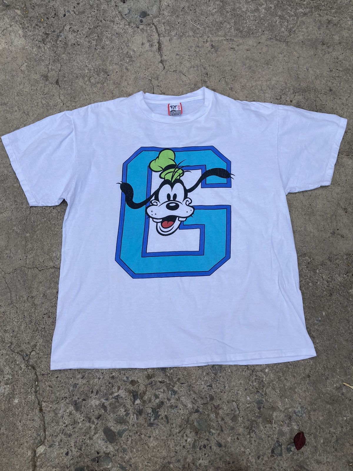 Disney Vintage GOOFY big print t shirt Size US XL / EU 56 / 4 - 1 Thumbnail