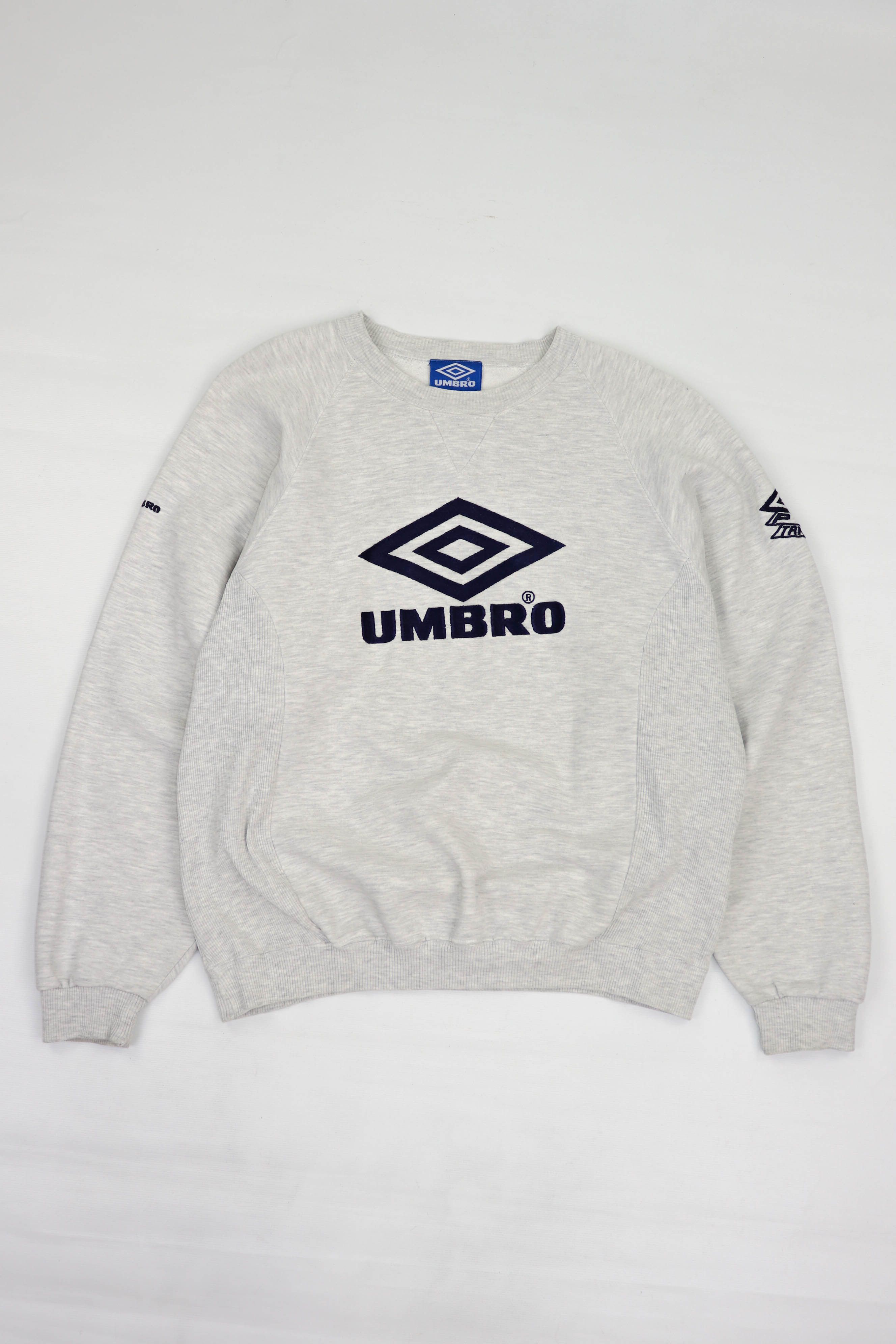 Umbro × Vintage Umbro Vintage 90s Big Logos Gray Melange Boxy Fit ...