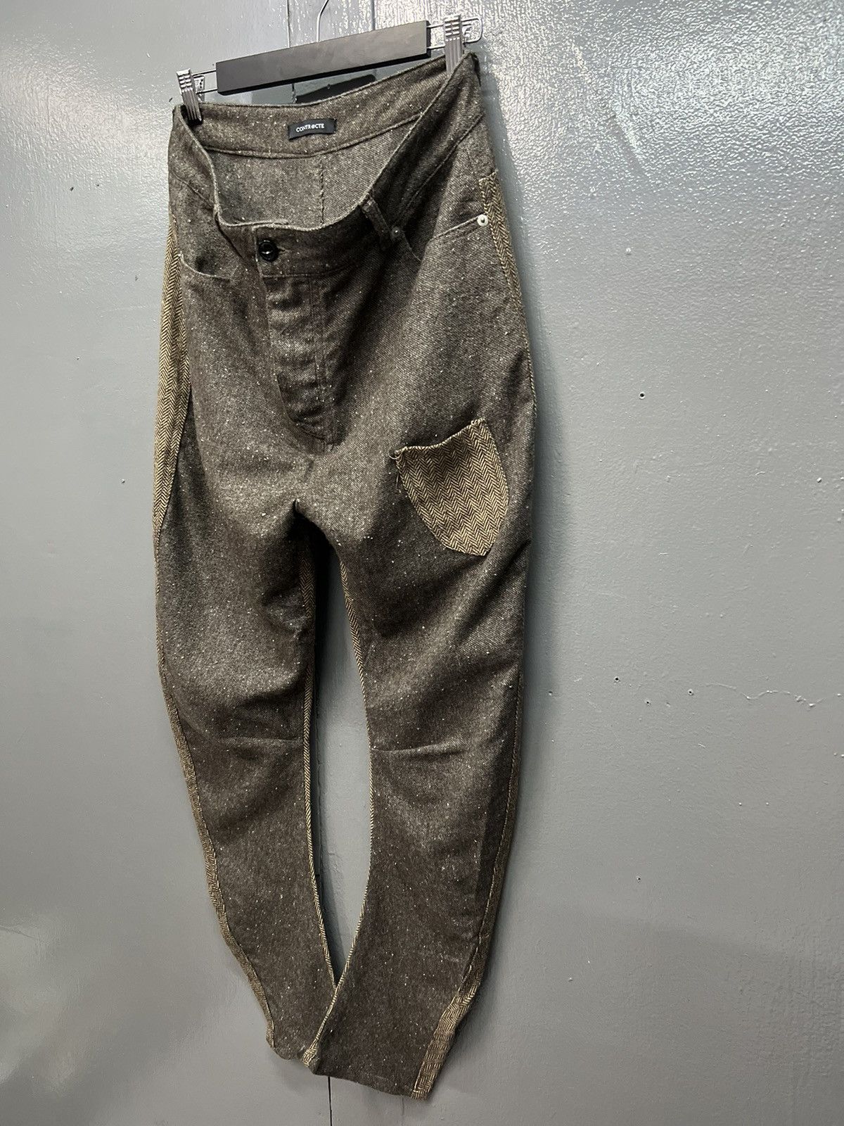 Japanese Brand ARCHIVE🔥CONTR@CTE WOOL CASUAL PANTS SIZE 32 Size US 32 / EU 48 - 5 Thumbnail