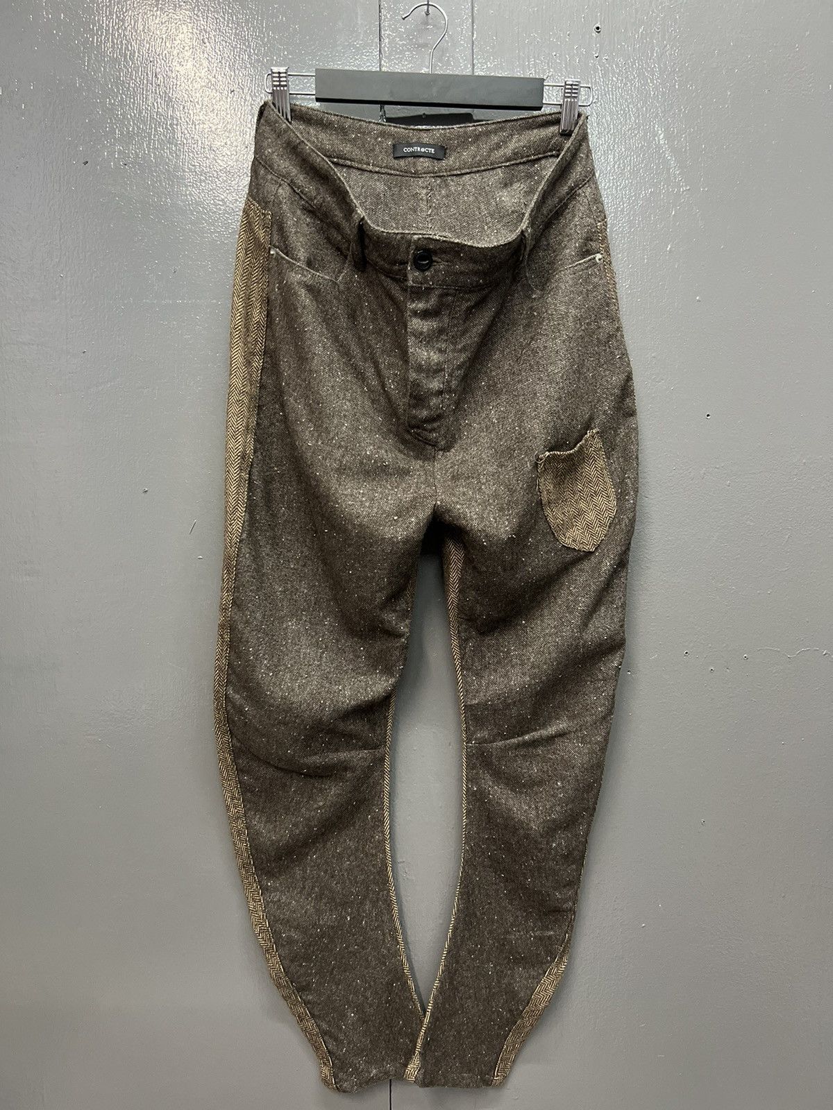Japanese Brand ARCHIVE🔥CONTR@CTE WOOL CASUAL PANTS SIZE 32 Size US 32 / EU 48 - 3 Thumbnail