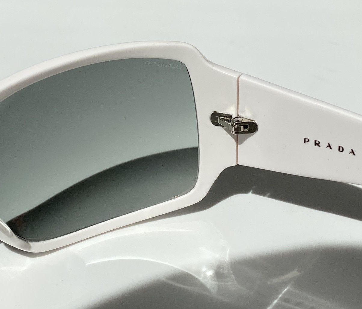 Prada PRADA Logo Square Sunglasses Vintage SPR 09G Size ONE SIZE - 8 Thumbnail