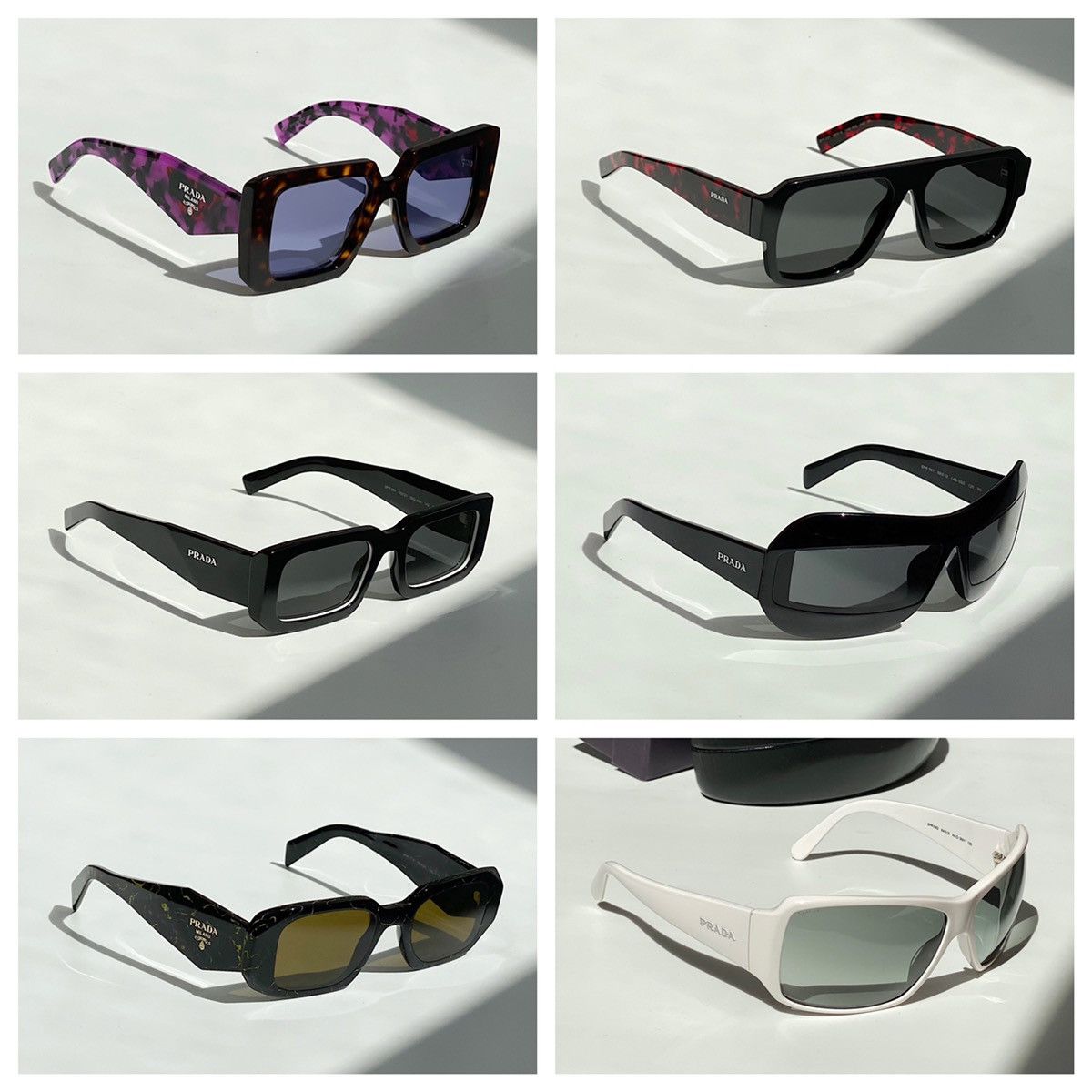 Prada PRADA Logo Square Sunglasses Vintage SPR 09G Size ONE SIZE - 12 Thumbnail
