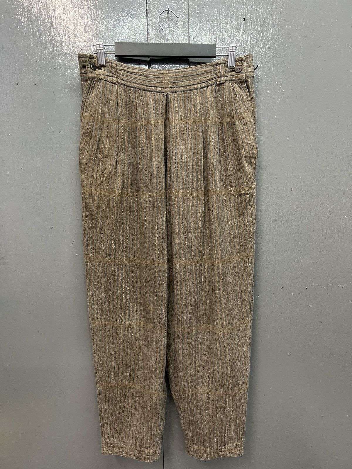 Issey Miyake ARCHIVE🔥ISSEY MIYAKE BALLOONS STRIPE PANTS SIZE 32 Size US 32 / EU 48 - 9 Thumbnail