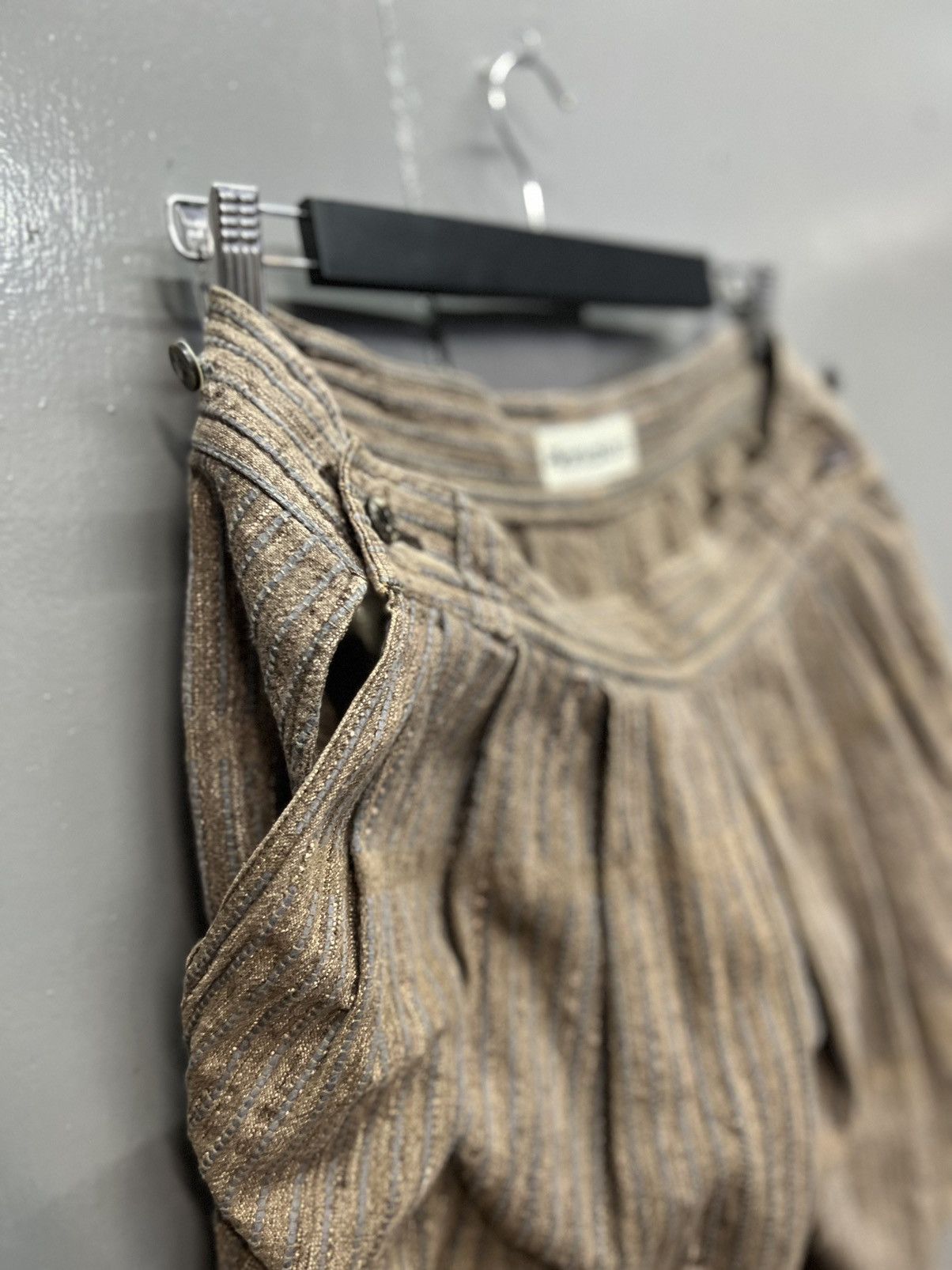 Issey Miyake ARCHIVE🔥ISSEY MIYAKE BALLOONS STRIPE PANTS SIZE 32 Size US 32 / EU 48 - 6 Thumbnail