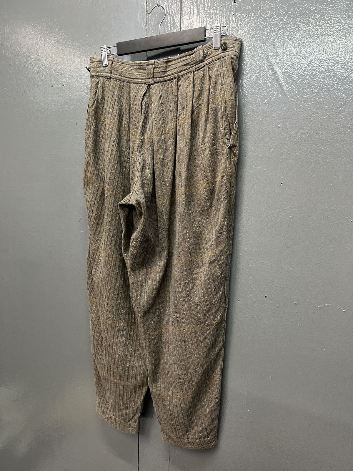 Issey Miyake ARCHIVE🔥ISSEY MIYAKE BALLOONS STRIPE PANTS SIZE 32 Size US 32 / EU 48 - 11 Thumbnail