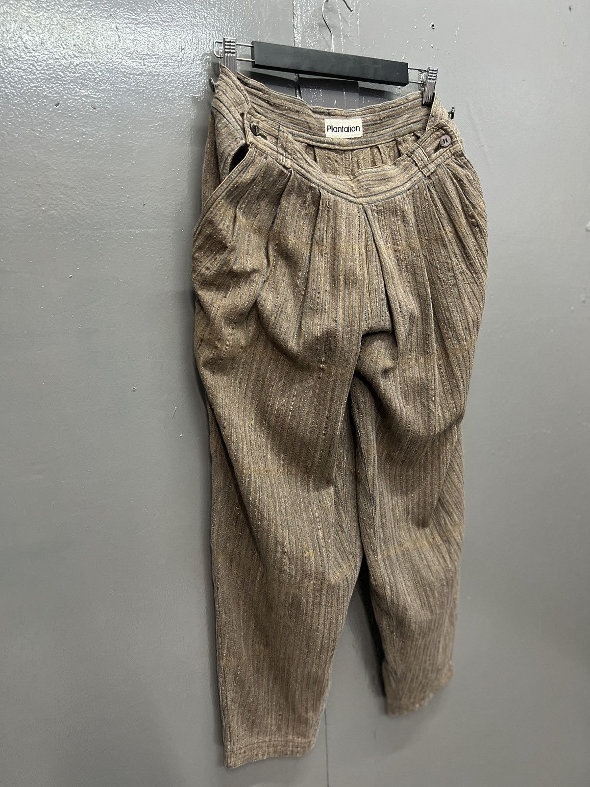 Issey Miyake ARCHIVE🔥ISSEY MIYAKE BALLOONS STRIPE PANTS SIZE 32 Size US 32 / EU 48 - 3 Thumbnail