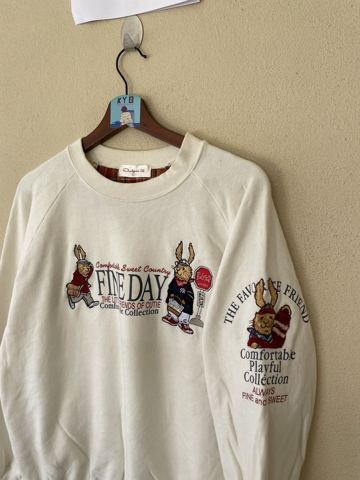 Japanese Brand × Vintage VINTAGE EMBROIDERED RABBIT SWEATSHIRT Size US L / EU 52-54 / 3 - 3 Thumbnail