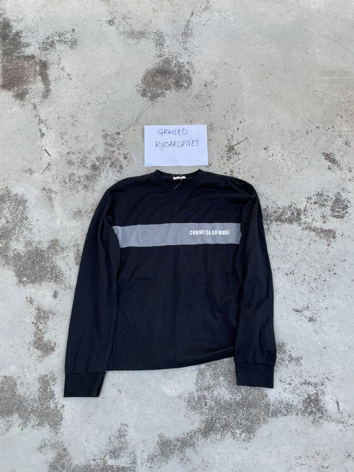 COMME CA DU MODE BLACK LONG SLEEVE