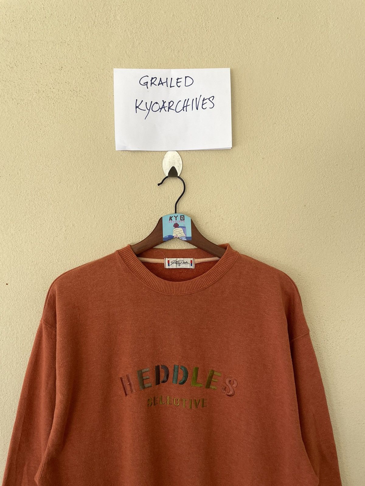 Japanese Brand VINTAGE EMBROIDERED HEDDLES SWEATSHIRT Size US M / EU 48-50 / 2 - 3 Thumbnail