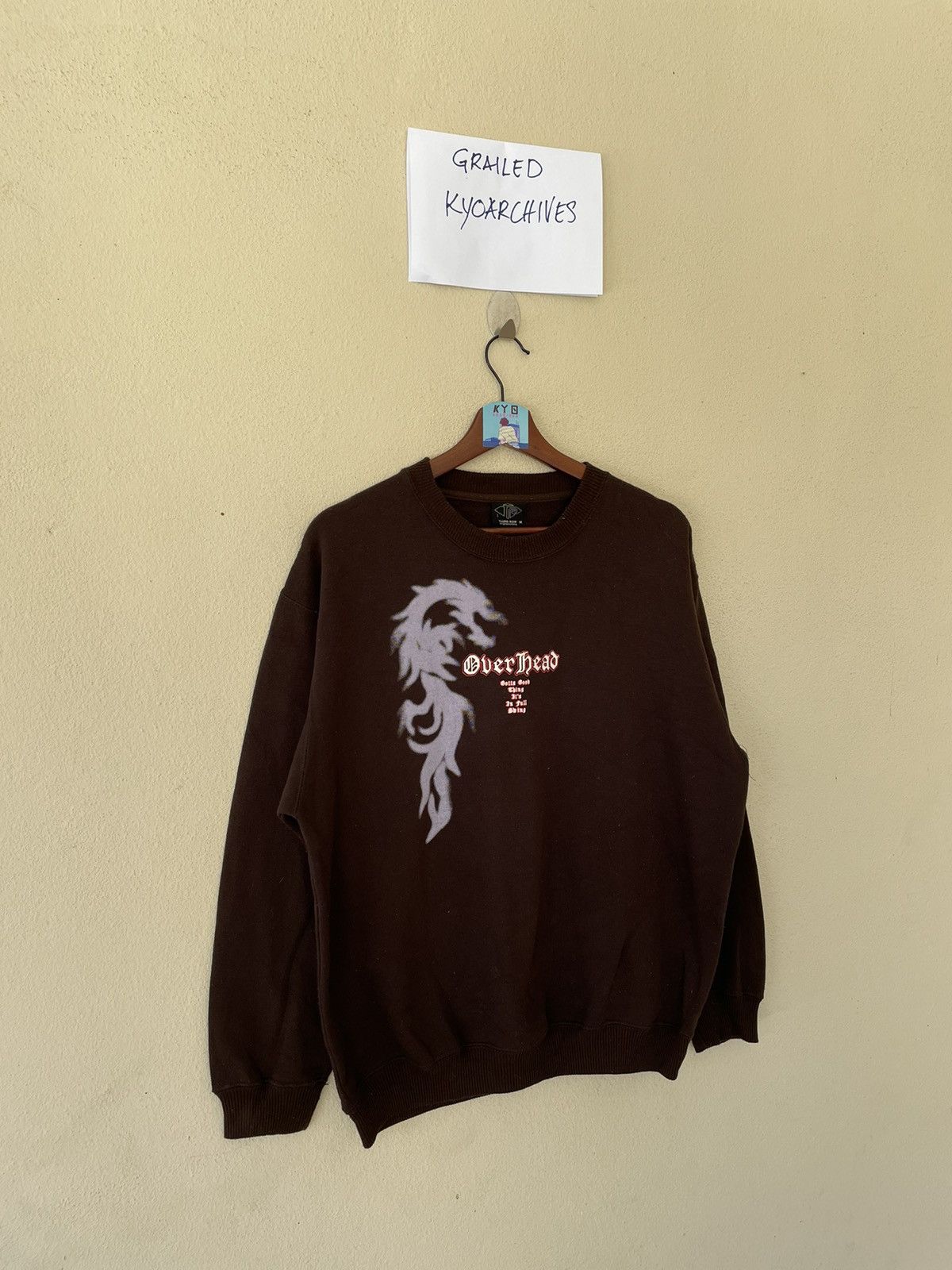 Japanese Brand × Vintage VINTAGE OVERHEAD DRAGON SWEATSHIRT Size US M / EU 48-50 / 2 - 2 Thumbnail