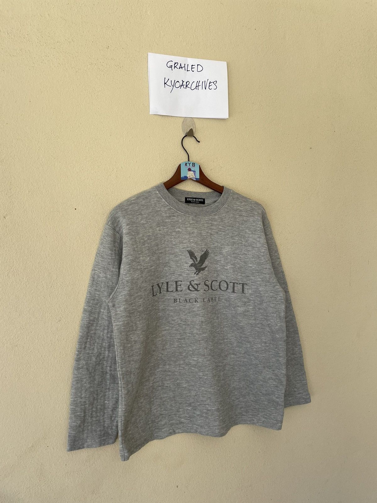 Lyle & Scott LYLE & SCOTT BLACK LABEL BIG LOGO SWEATSHIRT Size US S / EU 44-46 / 1 - 2 Thumbnail