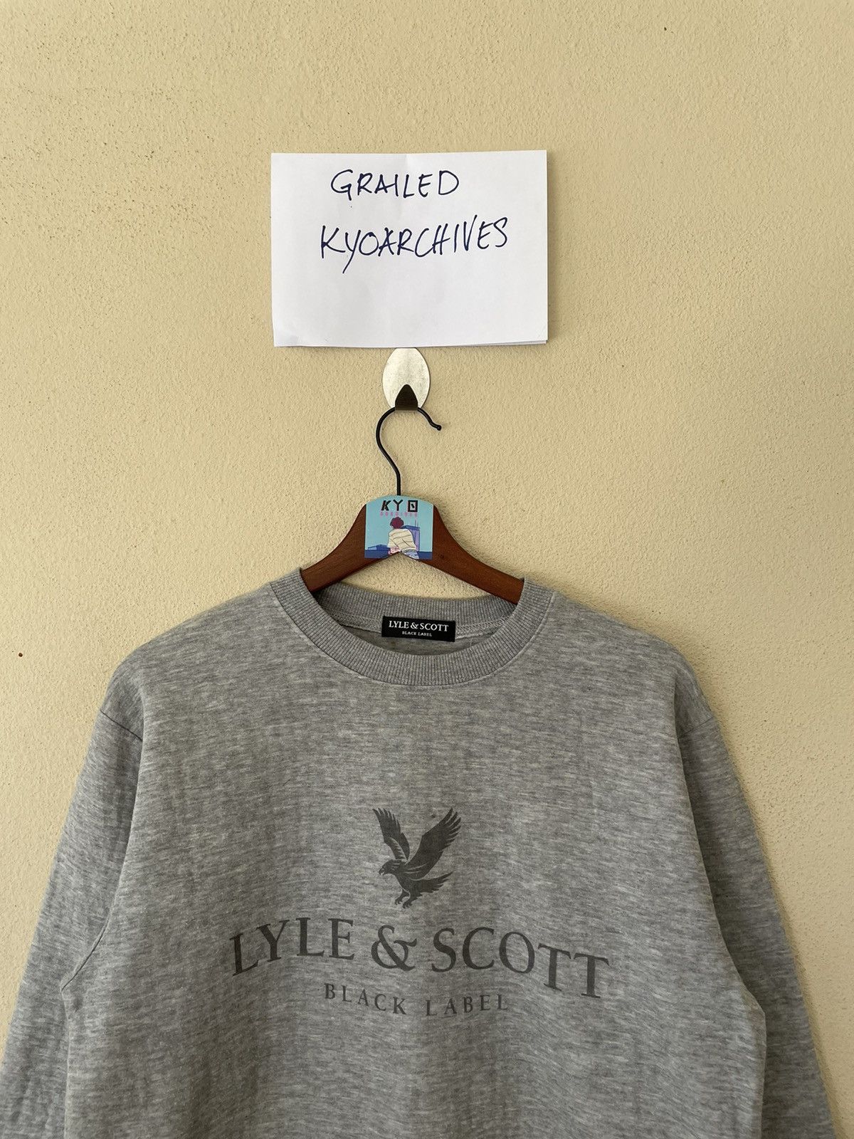 Lyle & Scott LYLE & SCOTT BLACK LABEL BIG LOGO SWEATSHIRT Size US S / EU 44-46 / 1 - 3 Thumbnail