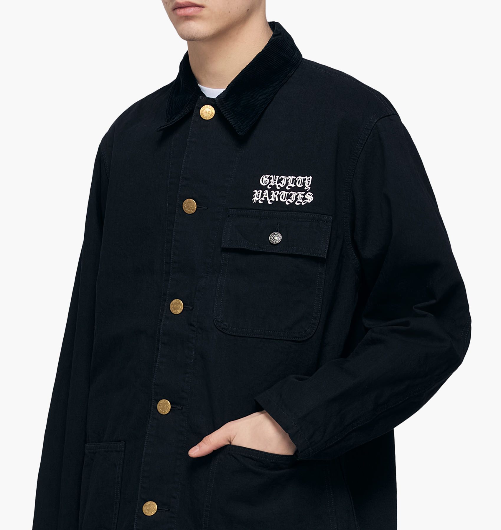 Wacko Maria Wacko Maria Coverall A Jacket (Type 2) - Black Denim Size US M / EU 48-50 / 2 - 3 Thumbnail