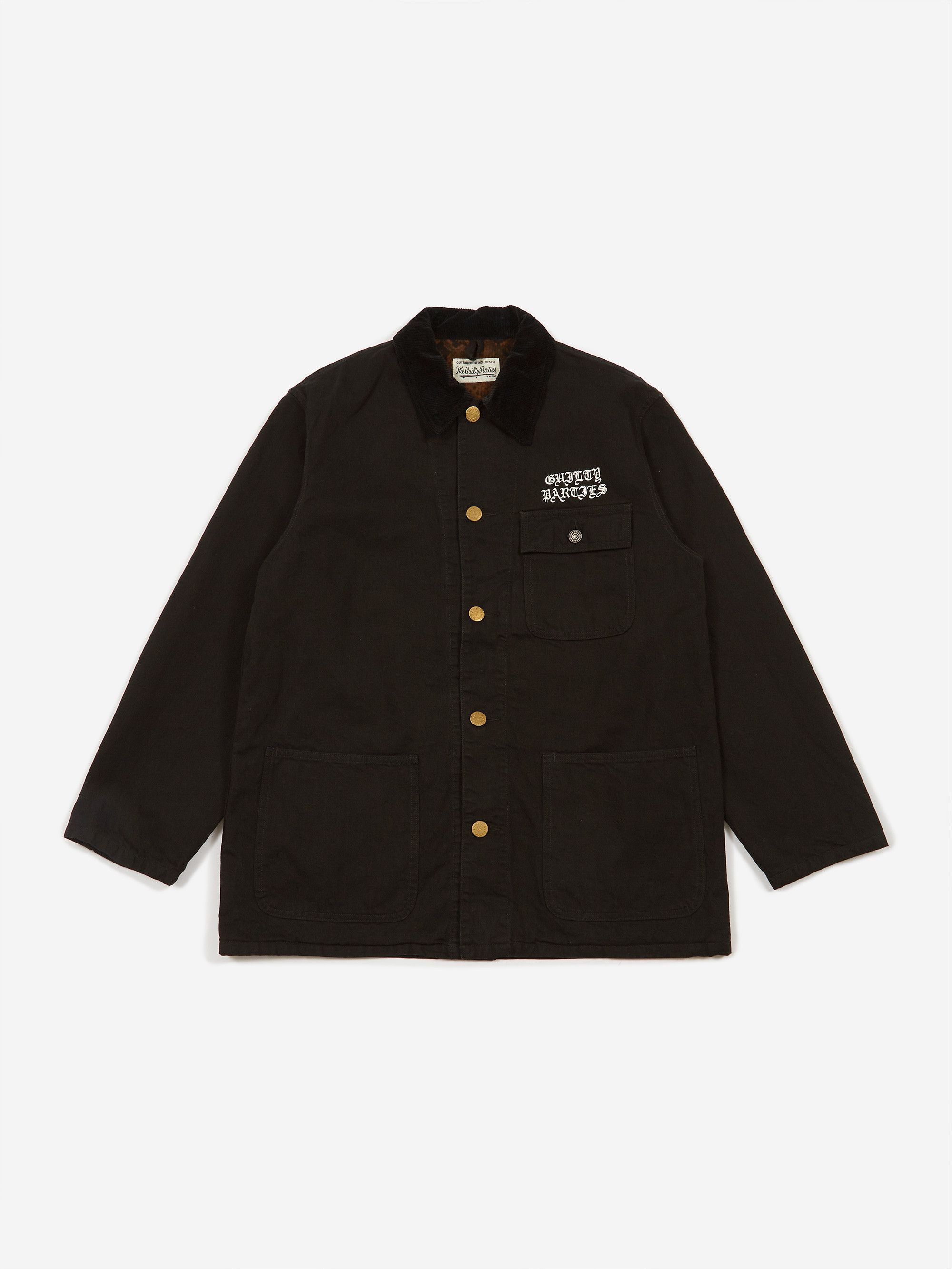 Wacko Maria Wacko Maria Coverall A Jacket (Type 2) - Black Denim Size US M / EU 48-50 / 2 - 6 Thumbnail
