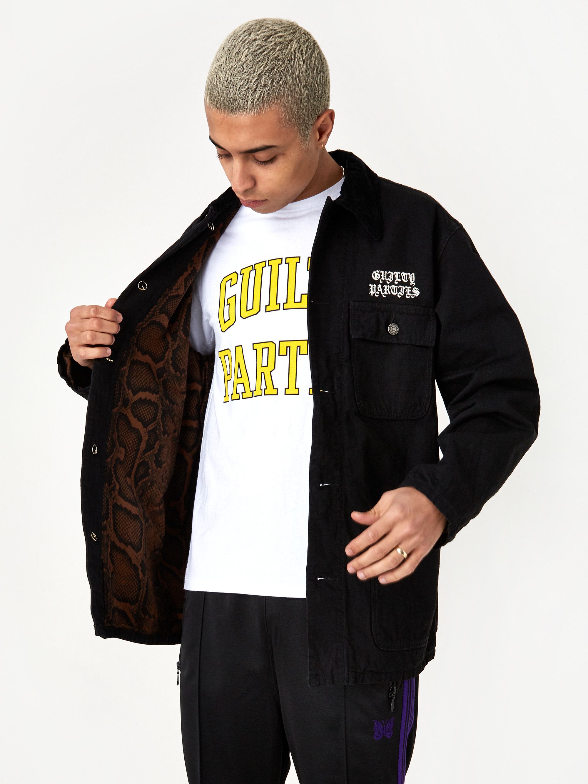 Wacko Maria Wacko Maria Coverall A Jacket (Type 2) - Black Denim Size US M / EU 48-50 / 2 - 5 Thumbnail