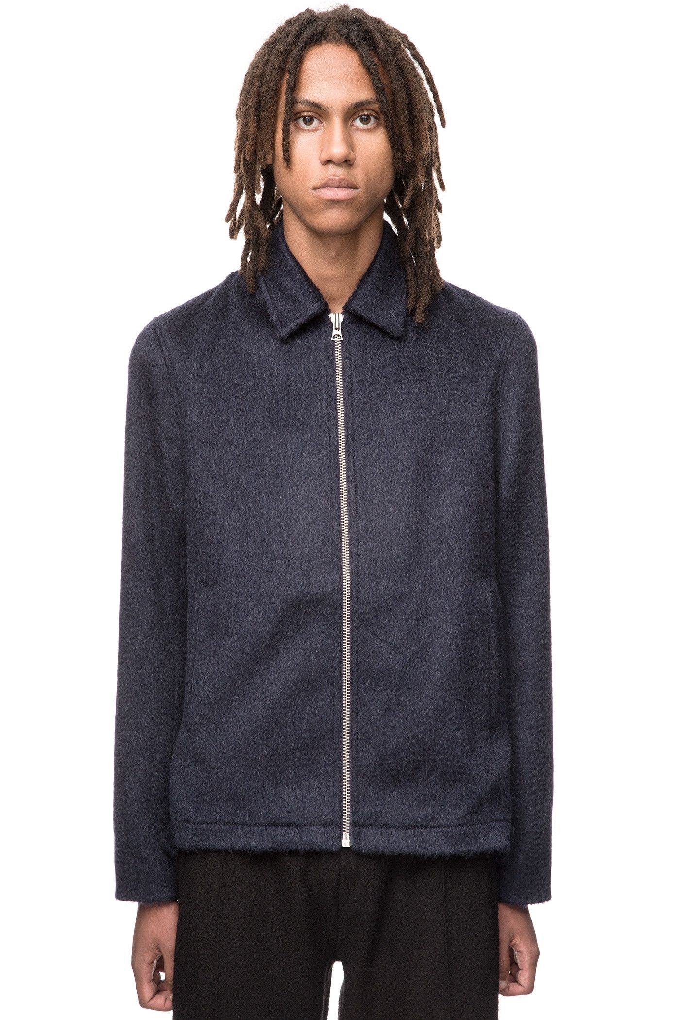 Our Legacy Our Legacy Coach Jacket - Pressed Cilium Navy Size US L / EU 52-54 / 3 - 5 Thumbnail