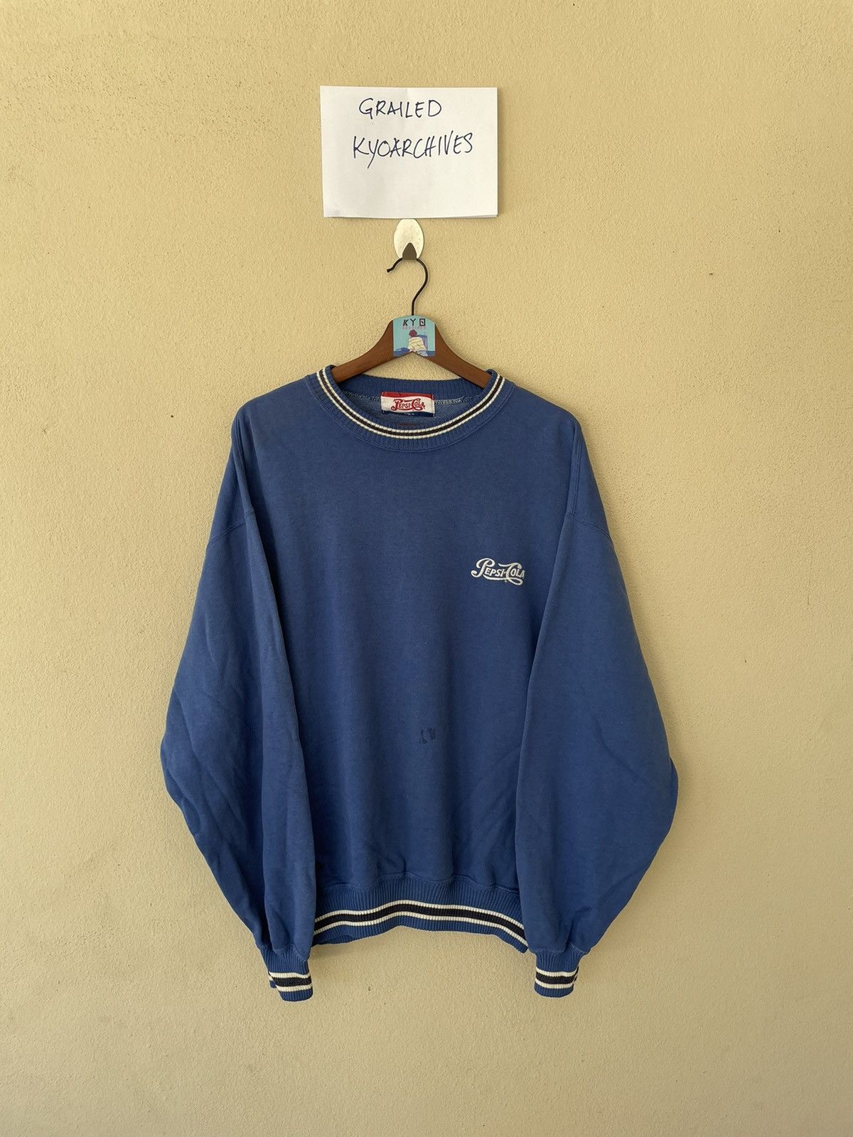 Pepsi × Vintage VINTAGE PEPSI-COLA SWEATSHIRT Size US L / EU 52-54 / 3 - 1 Thumbnail