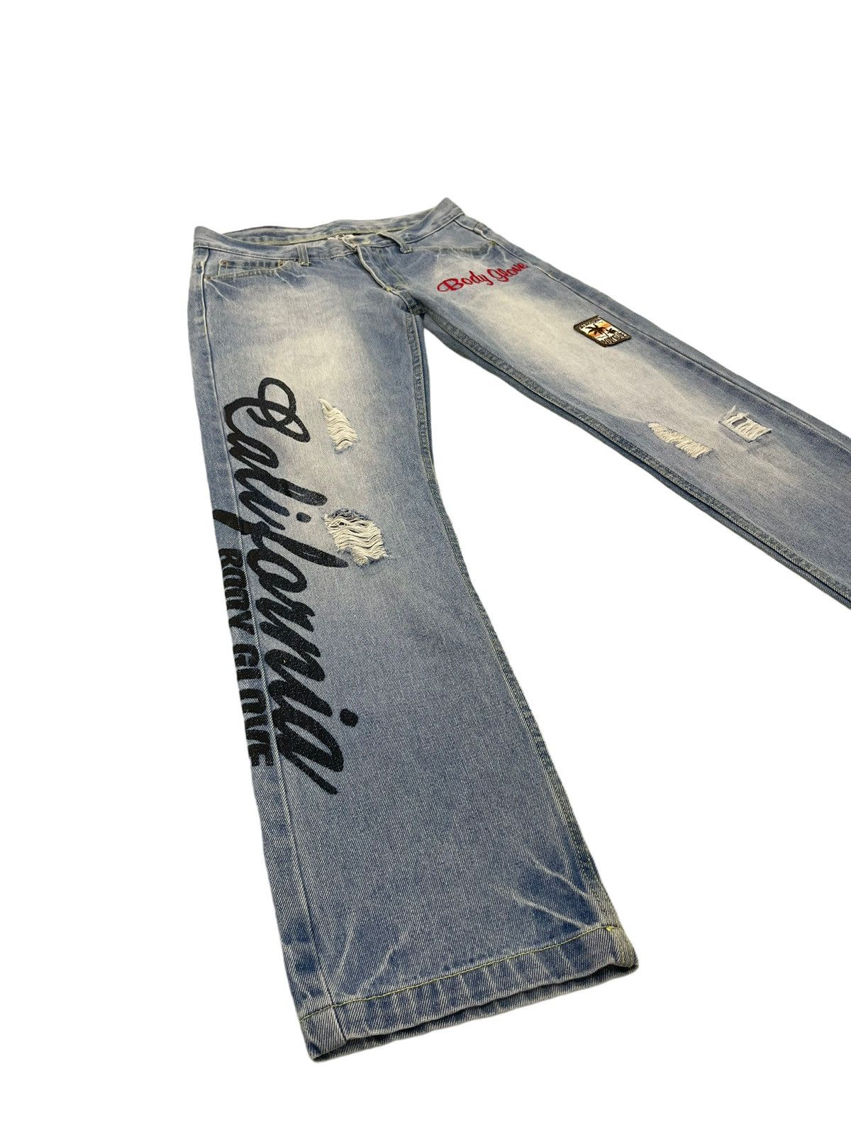 Body Glove Straight Jeans Body Glove Distress Low Rise 3🟦0 Size US 31 - 2 Thumbnail