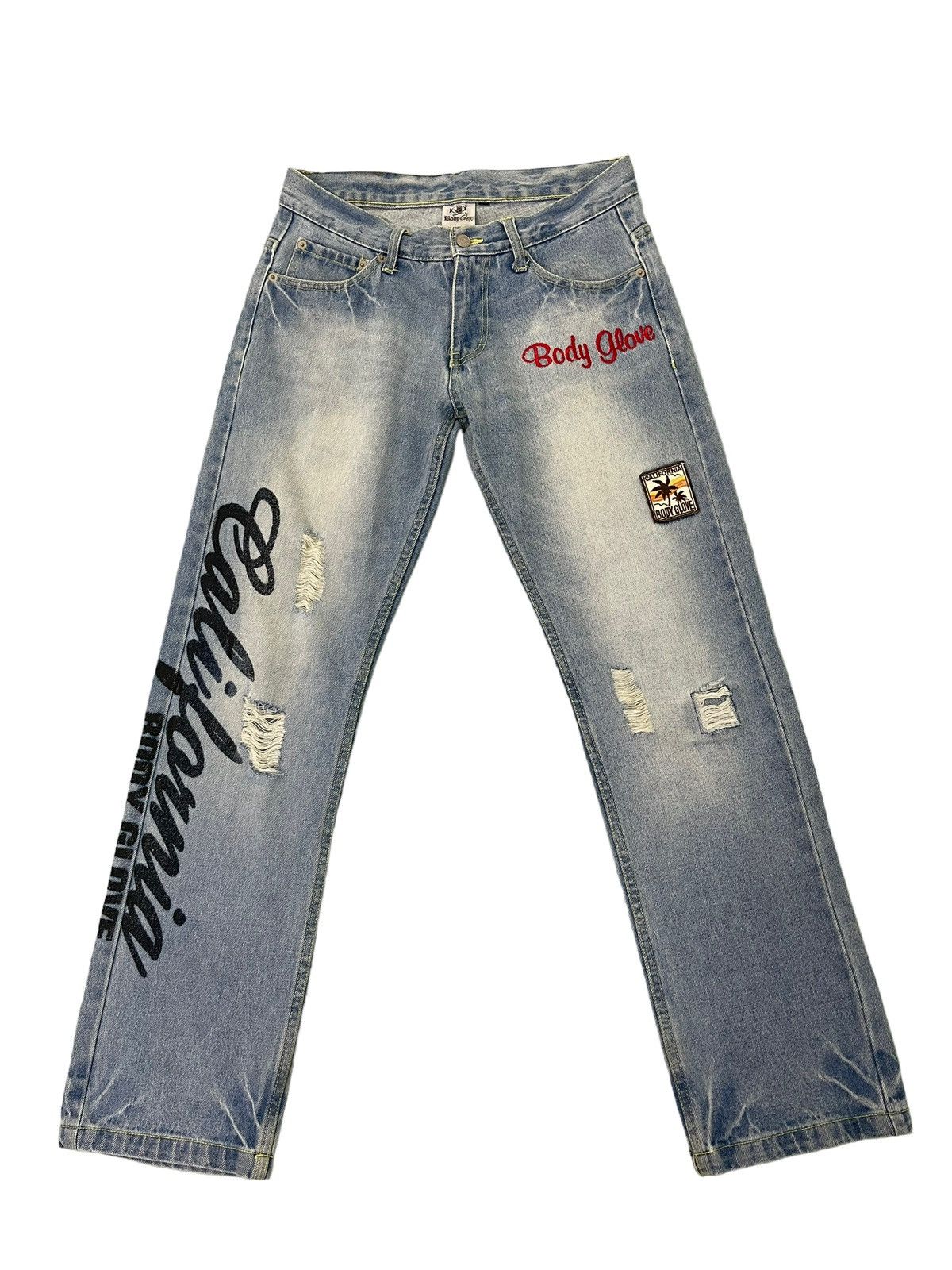 Body Glove Straight Jeans Body Glove Distress Low Rise 3🟦0 Size US 31 - 1 Thumbnail