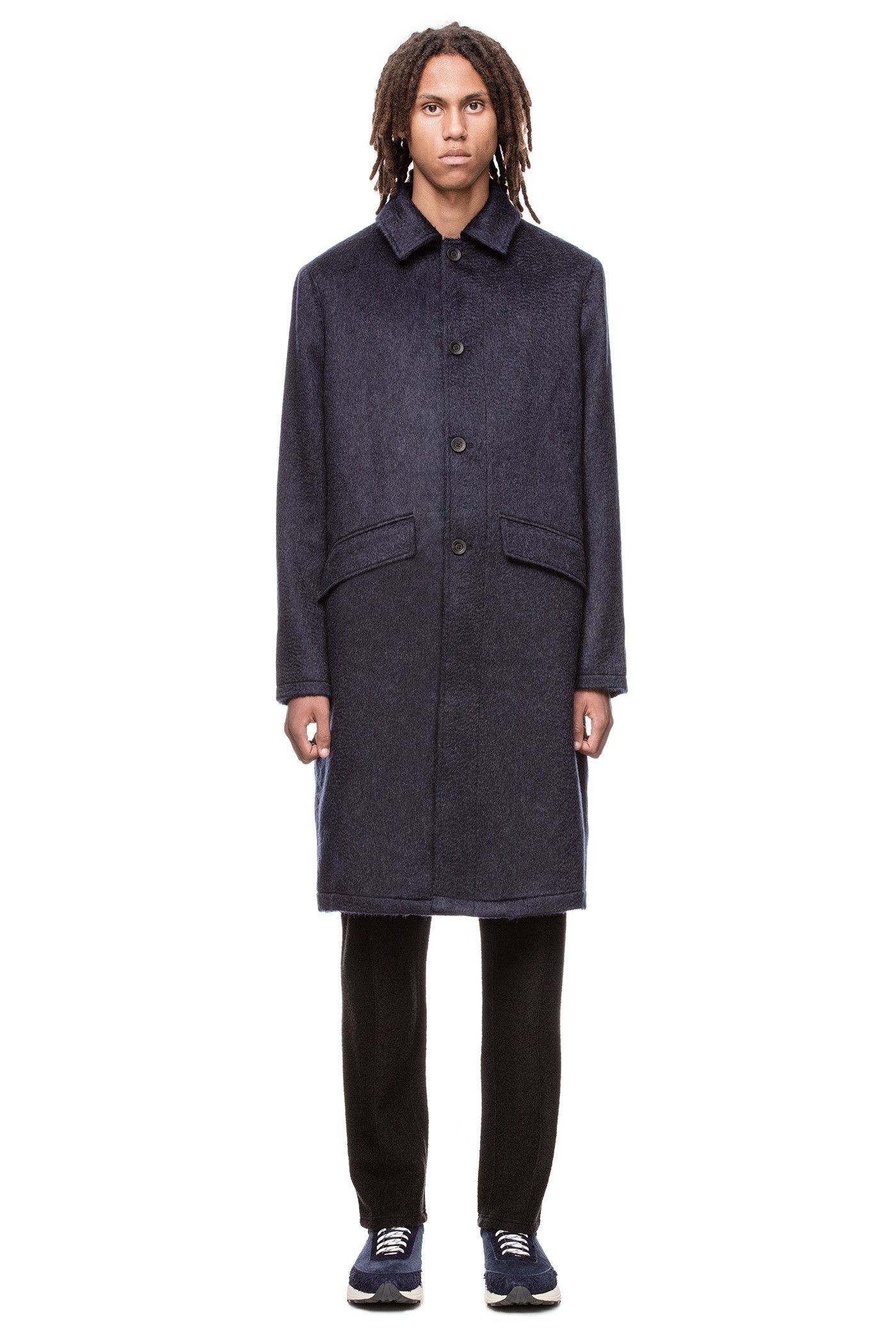 Our Legacy Our Legacy Car Coat - Pressed Cilium Navy Size US S / EU 44-46 / 1 - 3 Thumbnail