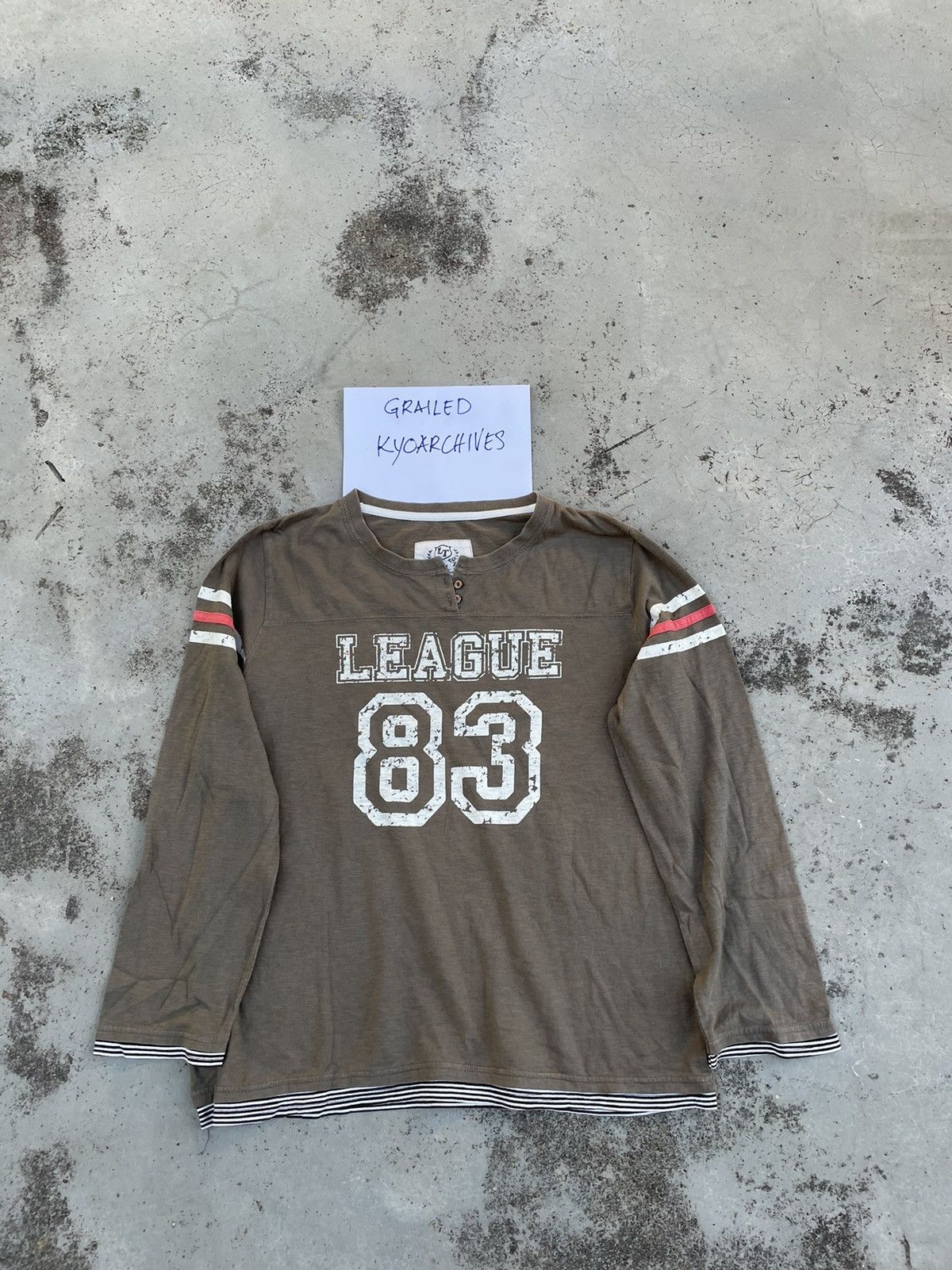 Japanese Brand LEAGUE 83 LONG SLEEVE Size US M / EU 48-50 / 2 - 1 Thumbnail