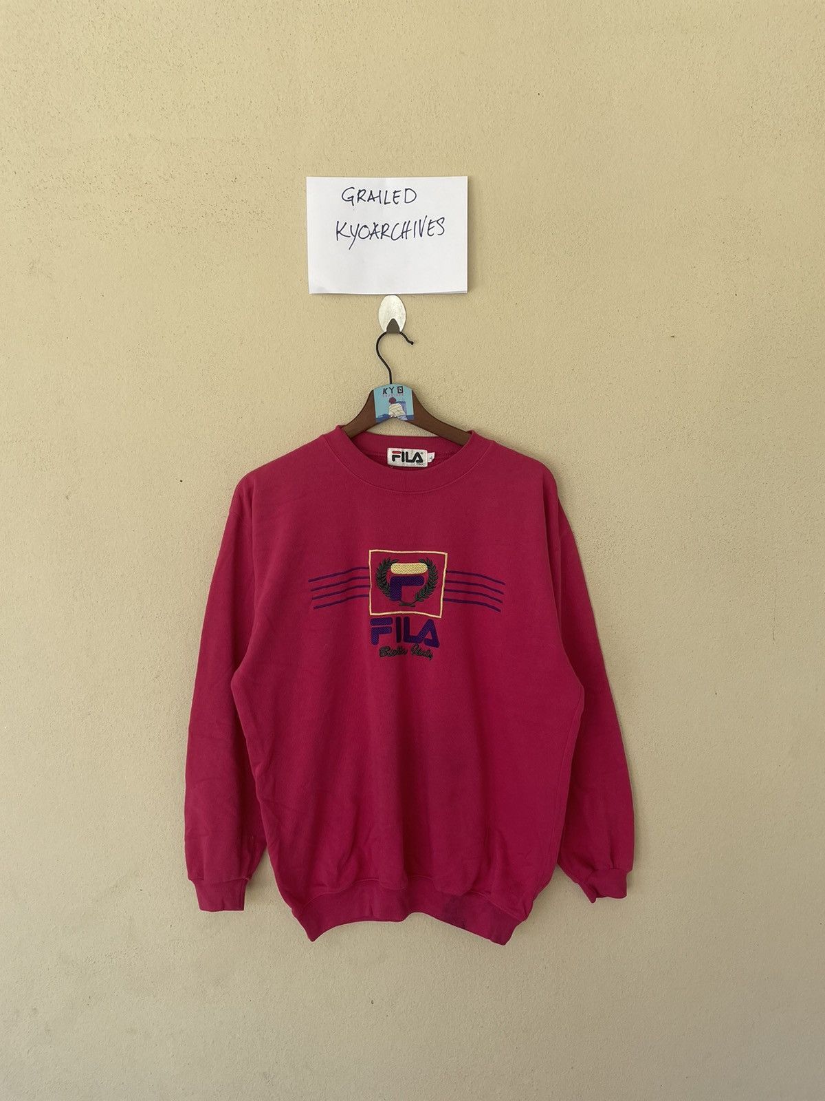 Fila × Vintage VINTAGE EMBROIDERED FILA BIG LOGOS SWEATSHIRT Size US L / EU 52-54 / 3 - 1 Thumbnail
