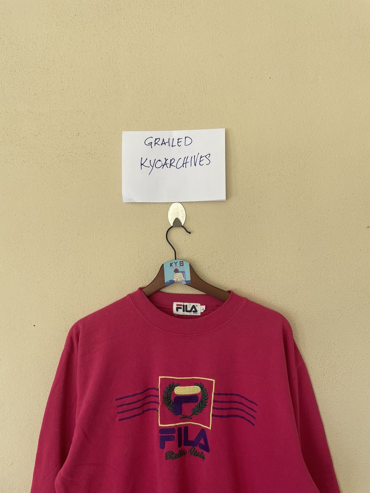 Fila × Vintage VINTAGE EMBROIDERED FILA BIG LOGOS SWEATSHIRT Size US L / EU 52-54 / 3 - 3 Thumbnail