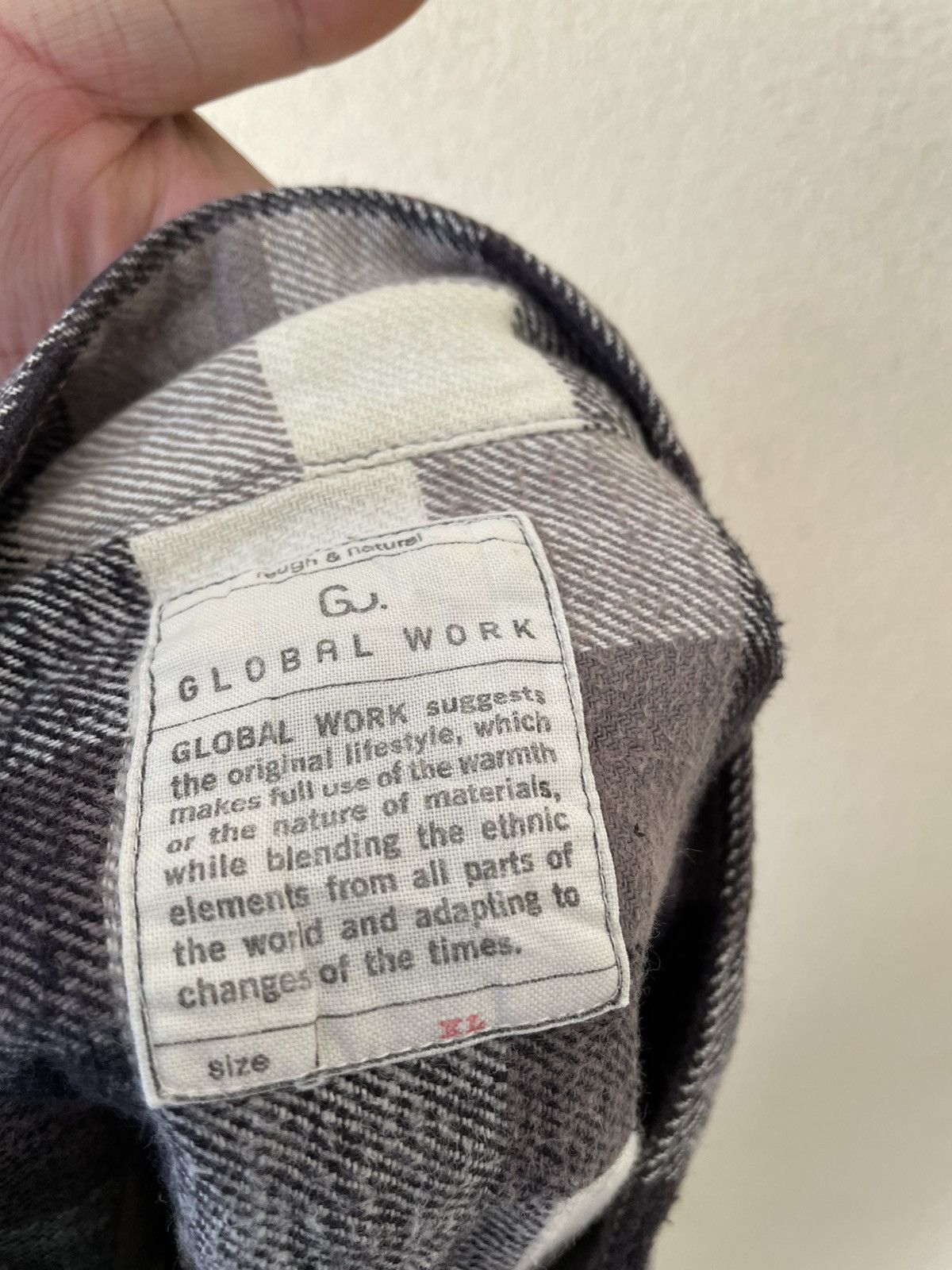 Global Work × Japanese Brand GLOBAL WORK PLAID FLANNEL Size US XL / EU 56 / 4 - 8 Thumbnail